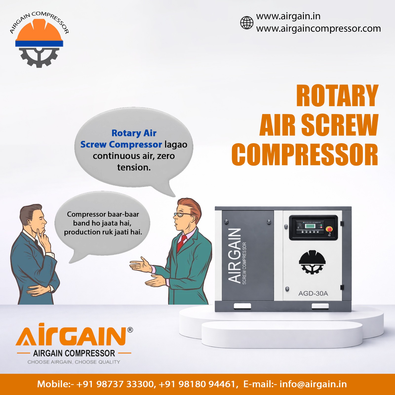 💨 Airgain Compressor 💨 ROTARY AIR... - Airgain Compressor | Facebook