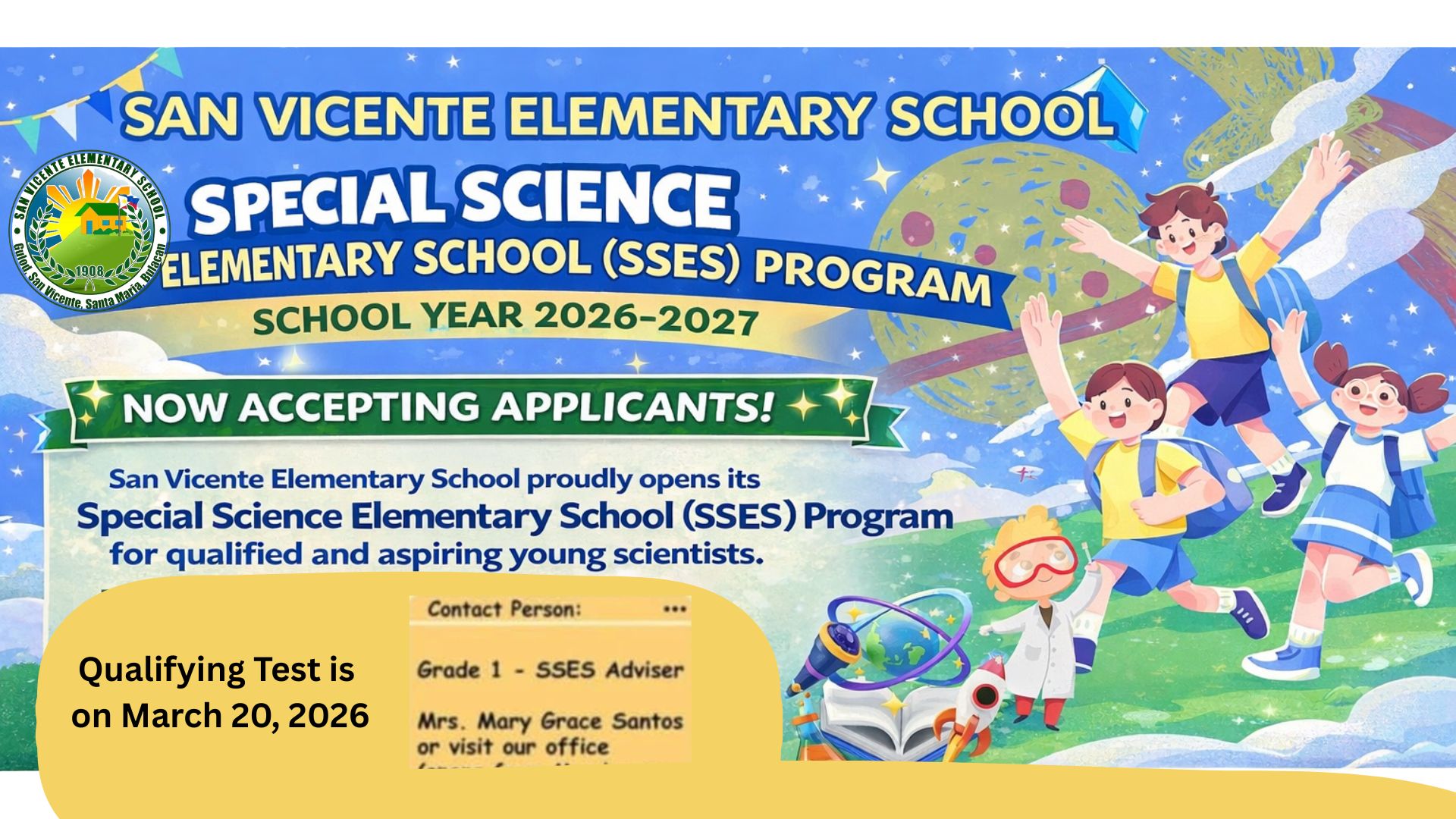 📢 SAN VICENTE... - DepEd Tayo - San Vicente Elementary School | Facebook