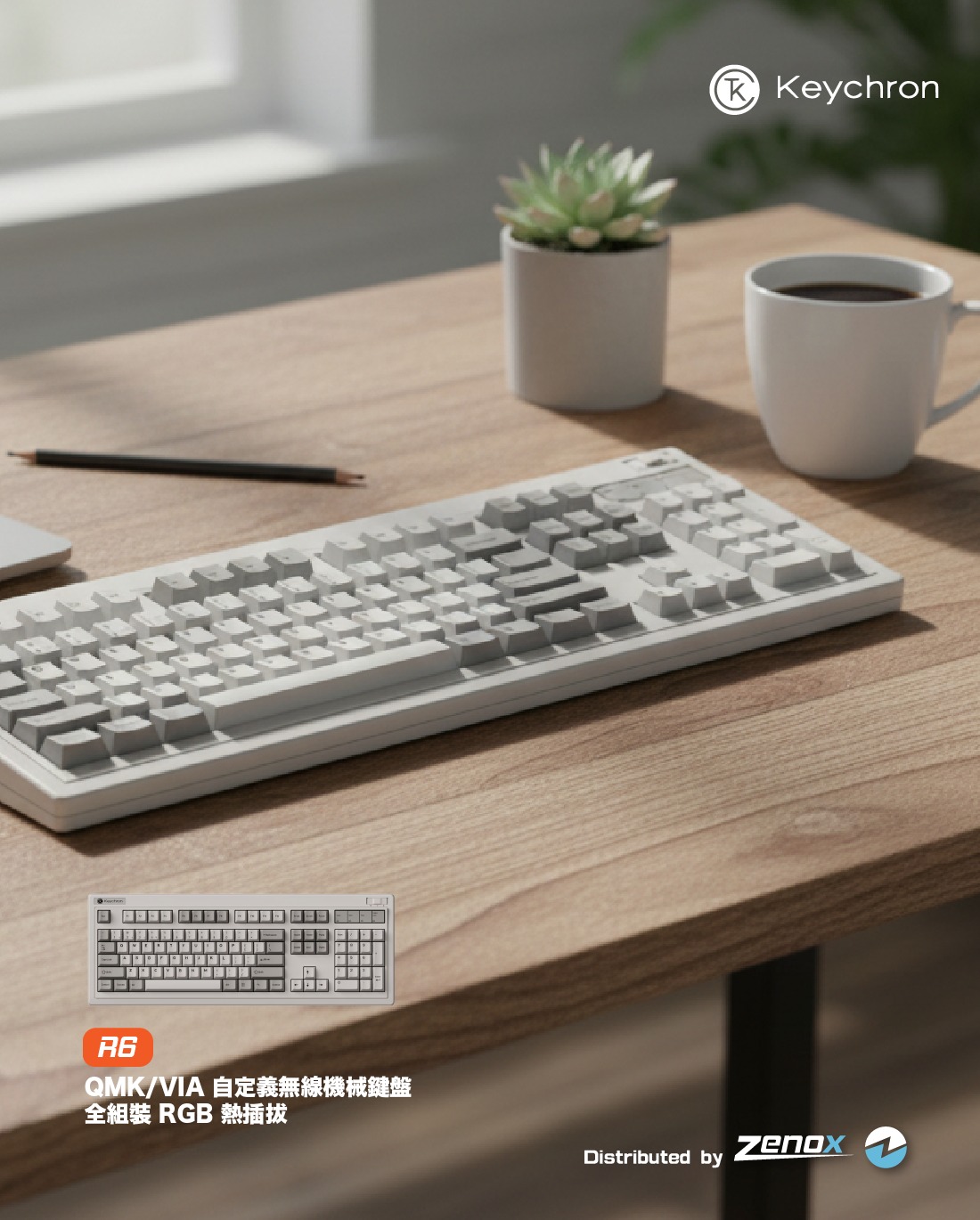 Zenox - 【⌨️ Keychron 香港限量款 - R6 復古全尺寸機械鍵盤】 IBM 復古風 + 100%... | Facebook
