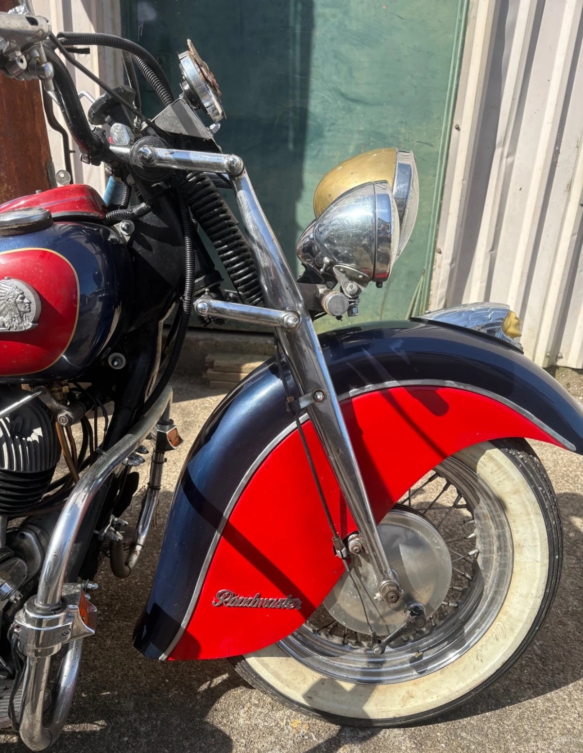The girder forks on this 1946 Indian Chief appear possibly