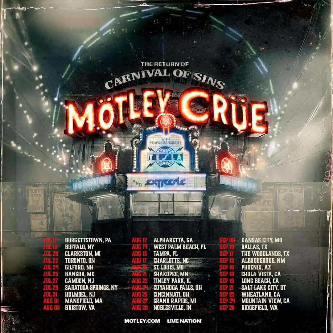 Motley Crue early tour passes