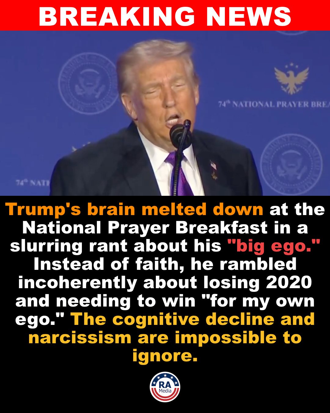 Really - BREAKING: Trump's brain short-circuits during the National ...