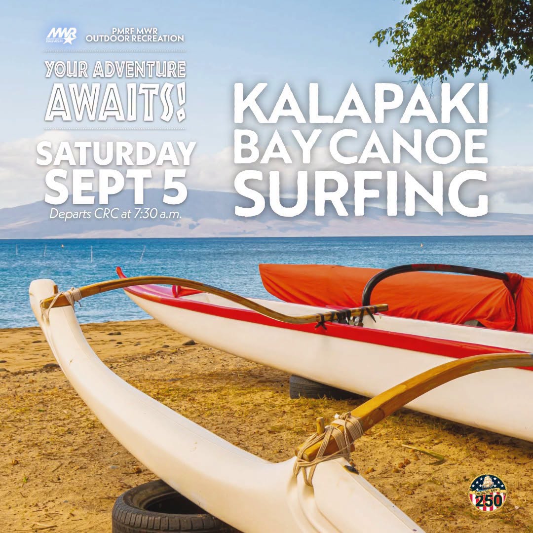 Experience the thrill of surfing in an outrigger canoe just like the Hawaiians did back in the past! This adventure will be on Saturday, September 5 at Kalapaki Bay. Transport will depart