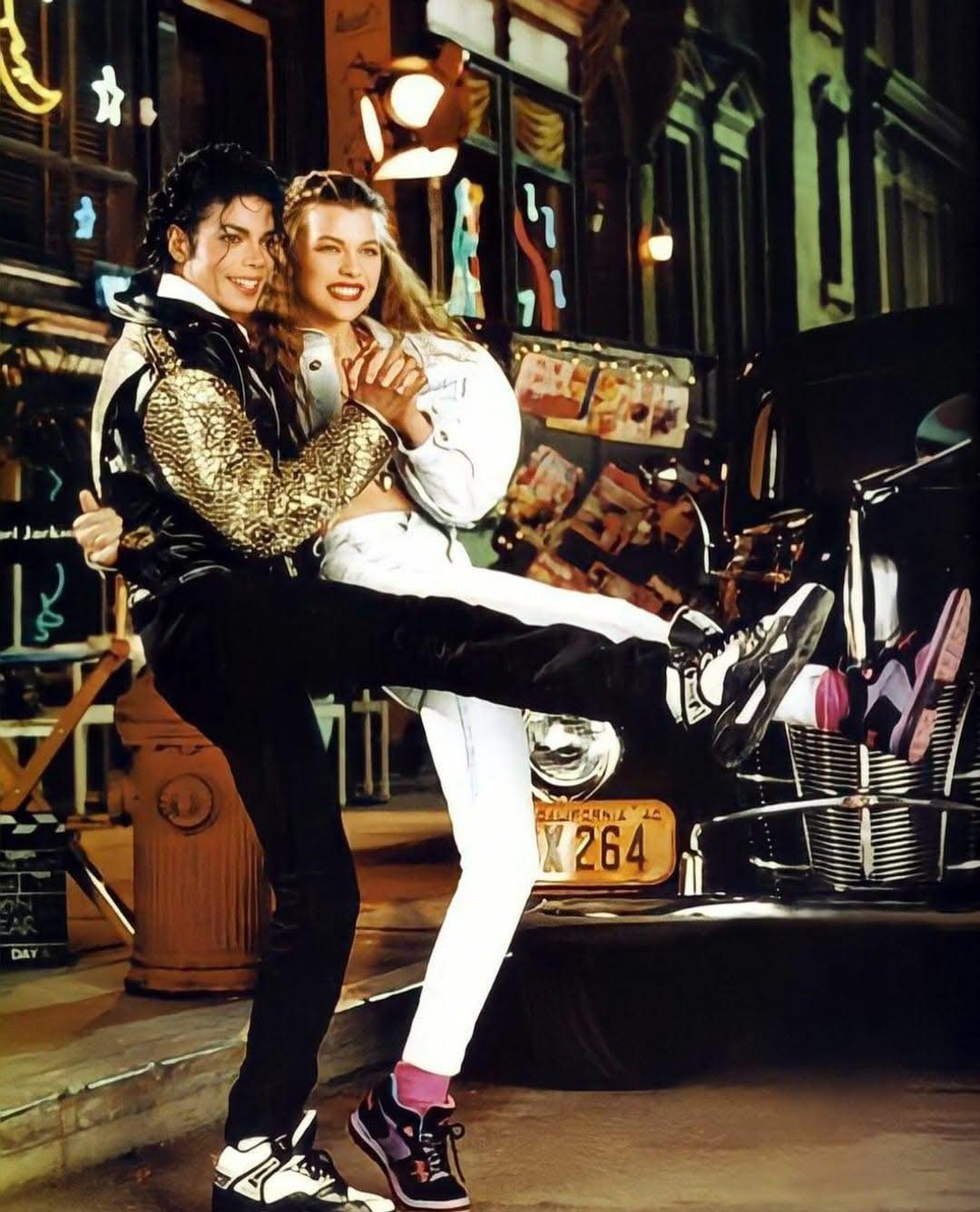 Michael Jackson & Milla Jovovich, La Gear advertising, 1990.