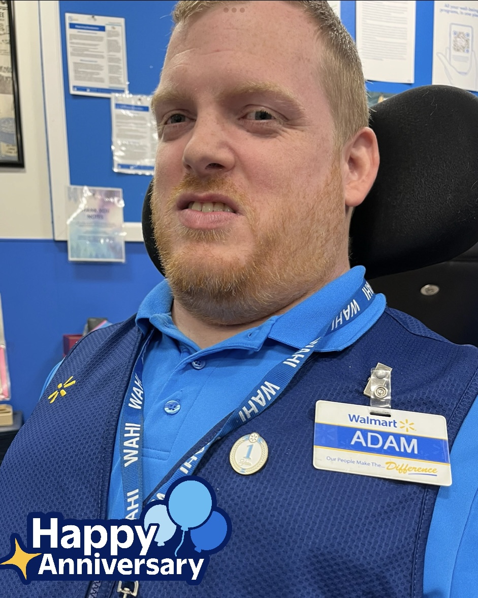 Happy 1st anniversary with us, Adam!... - Walmart Waukesha | Facebook