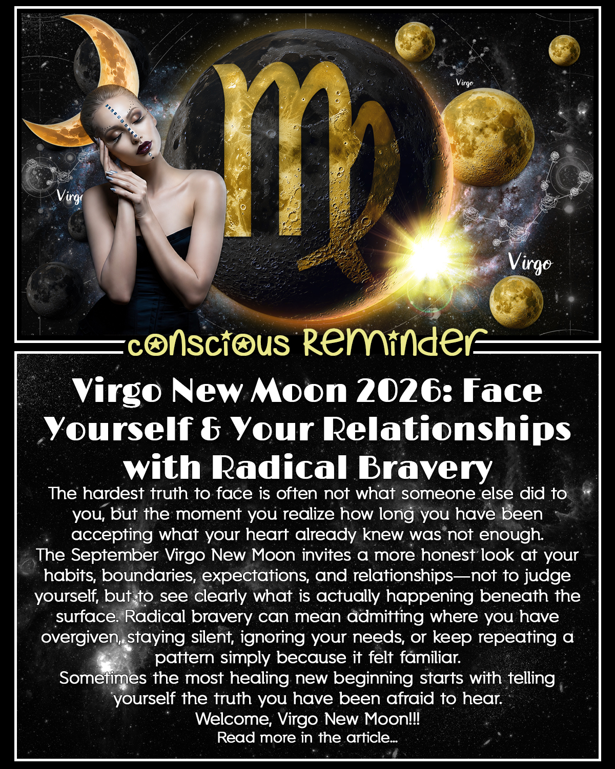 Virgo New Moon 2026: Face Yourself & Your Relationships with