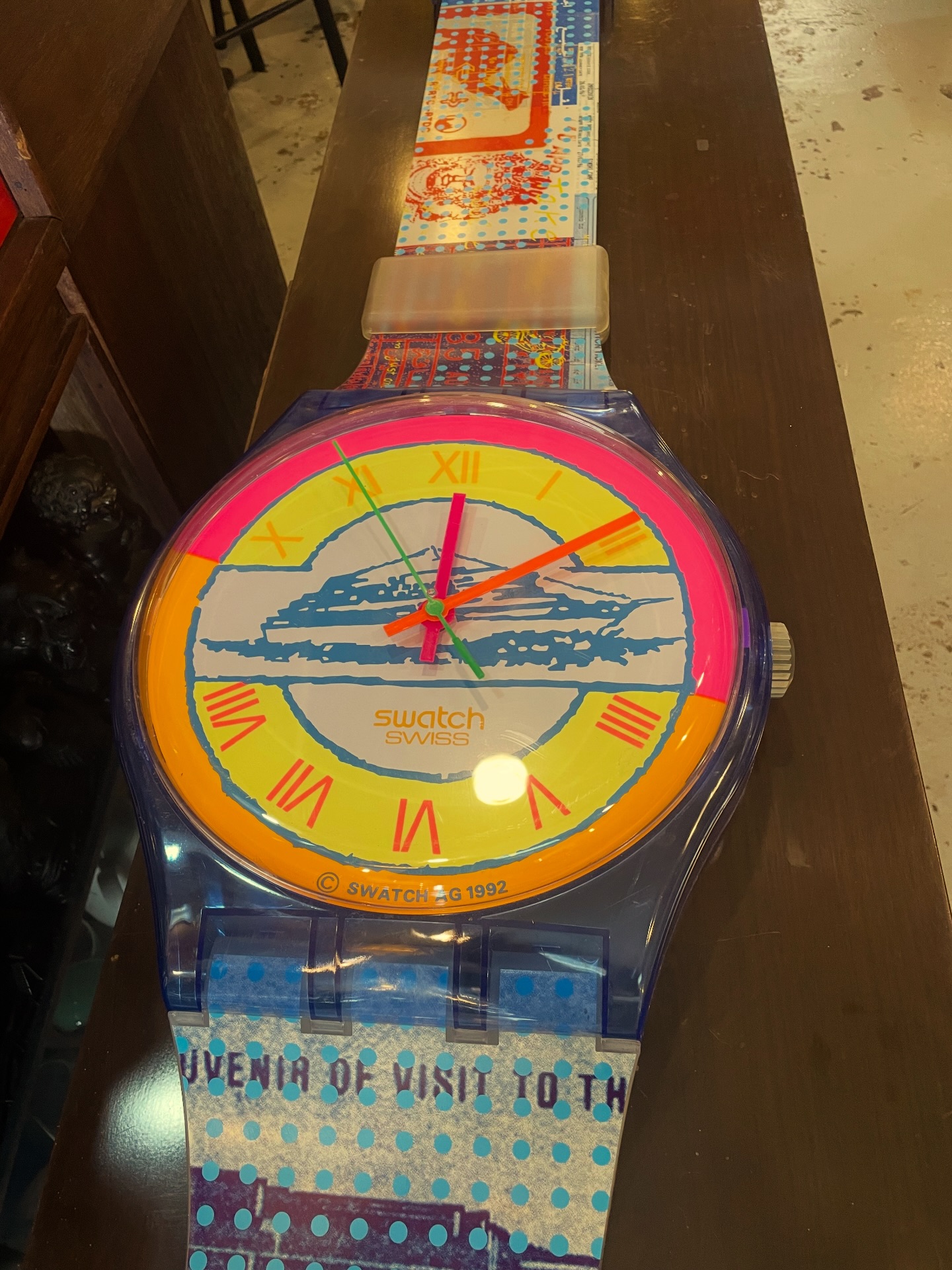 Swatch Maxi Wall Clock (1992) Fully eye-catching display, perfect