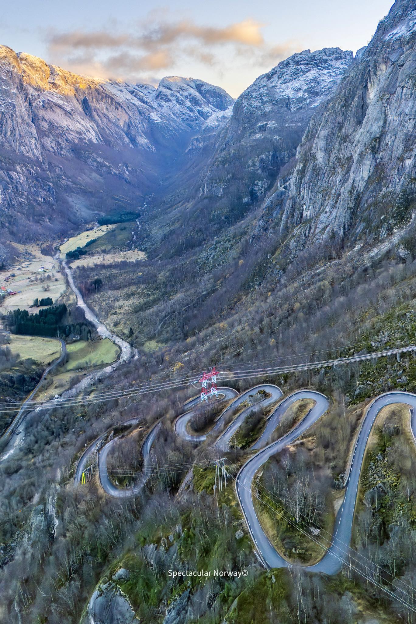 Spectacular - Lyseveien - home to 27 iconic hairpin bends, carved