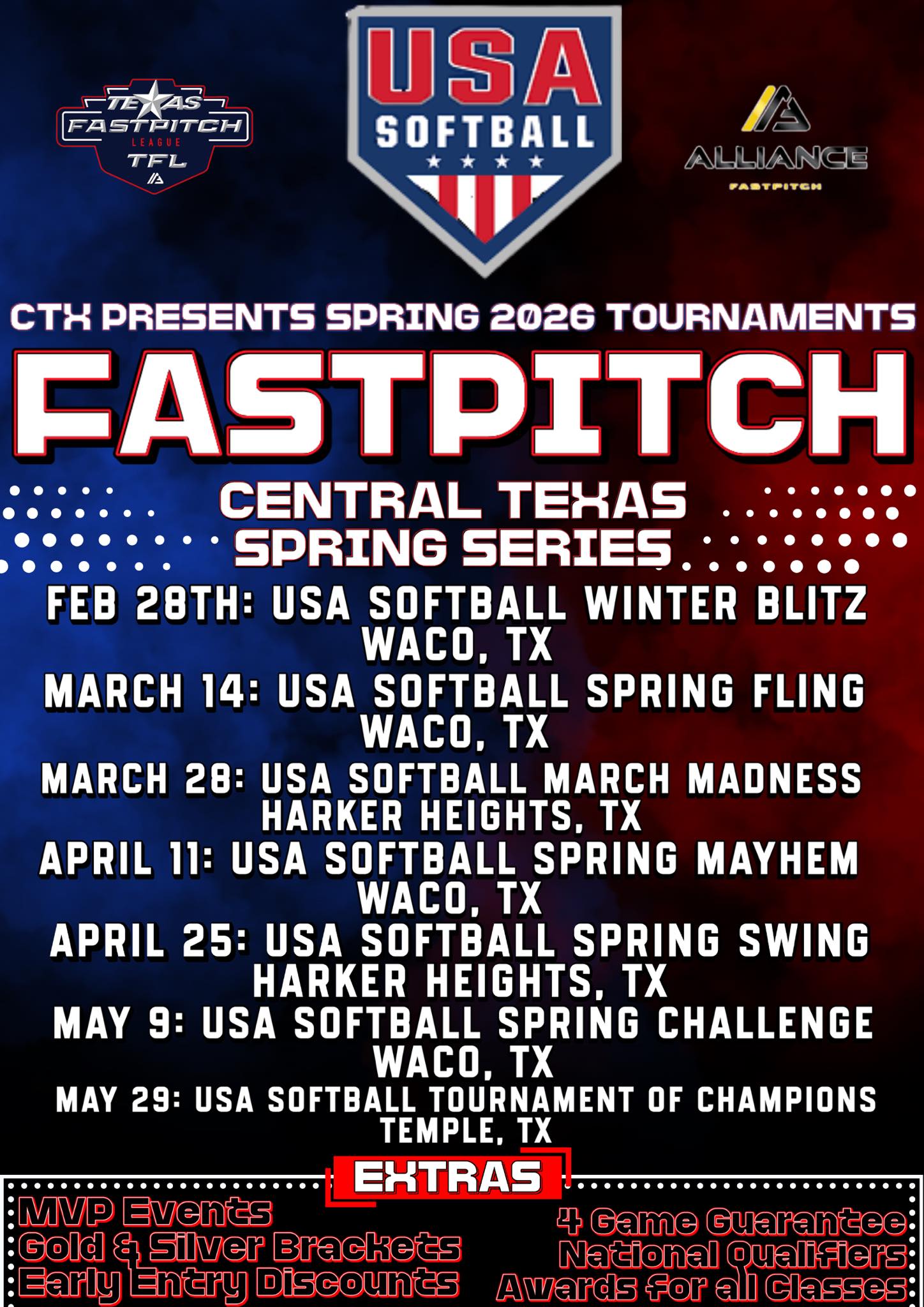 Central Texas Softball Tournaments | 🚨🥎USA Softball is excited to ...