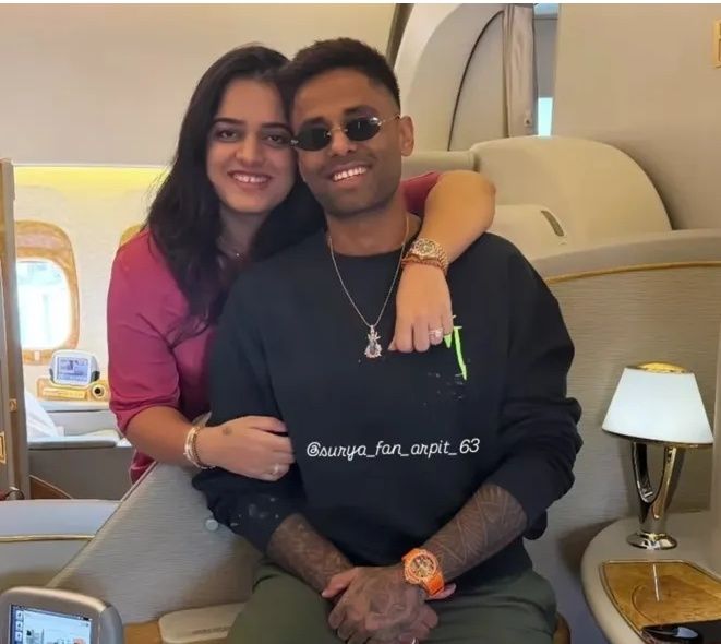 Cricket - Sky with his wife, Devisha 🥰💕⭐ #cricketfamily | Facebook