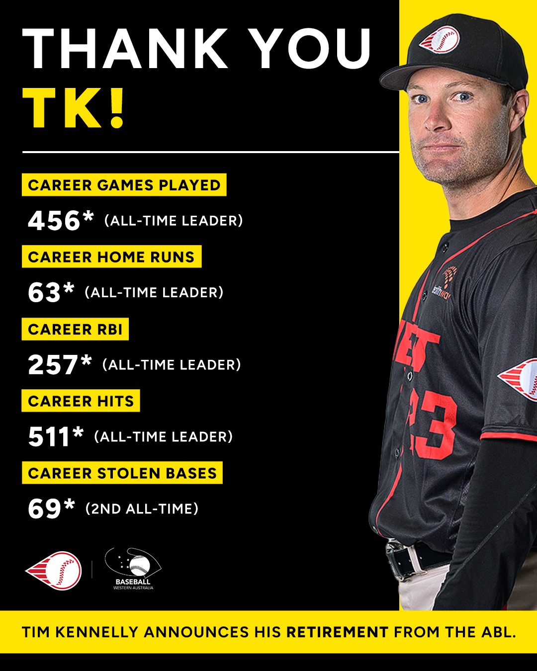 Baseball - Thank you, TK. 🤝 As Tim Kennelly announces his retirement ...
