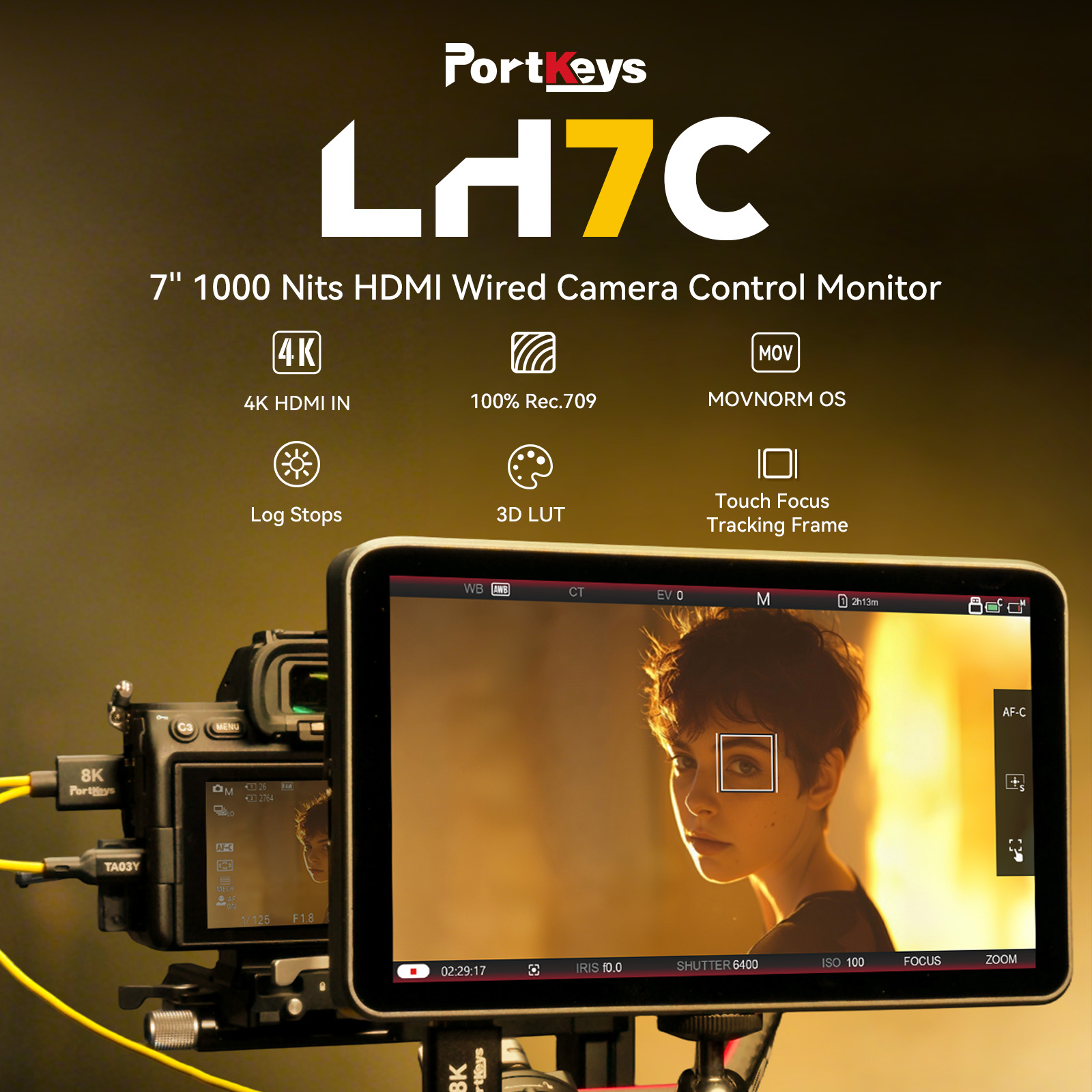 🔥Portkey LH7C — 7'' 1000 Nits Wired Camera Control Monitor 🥳 We
