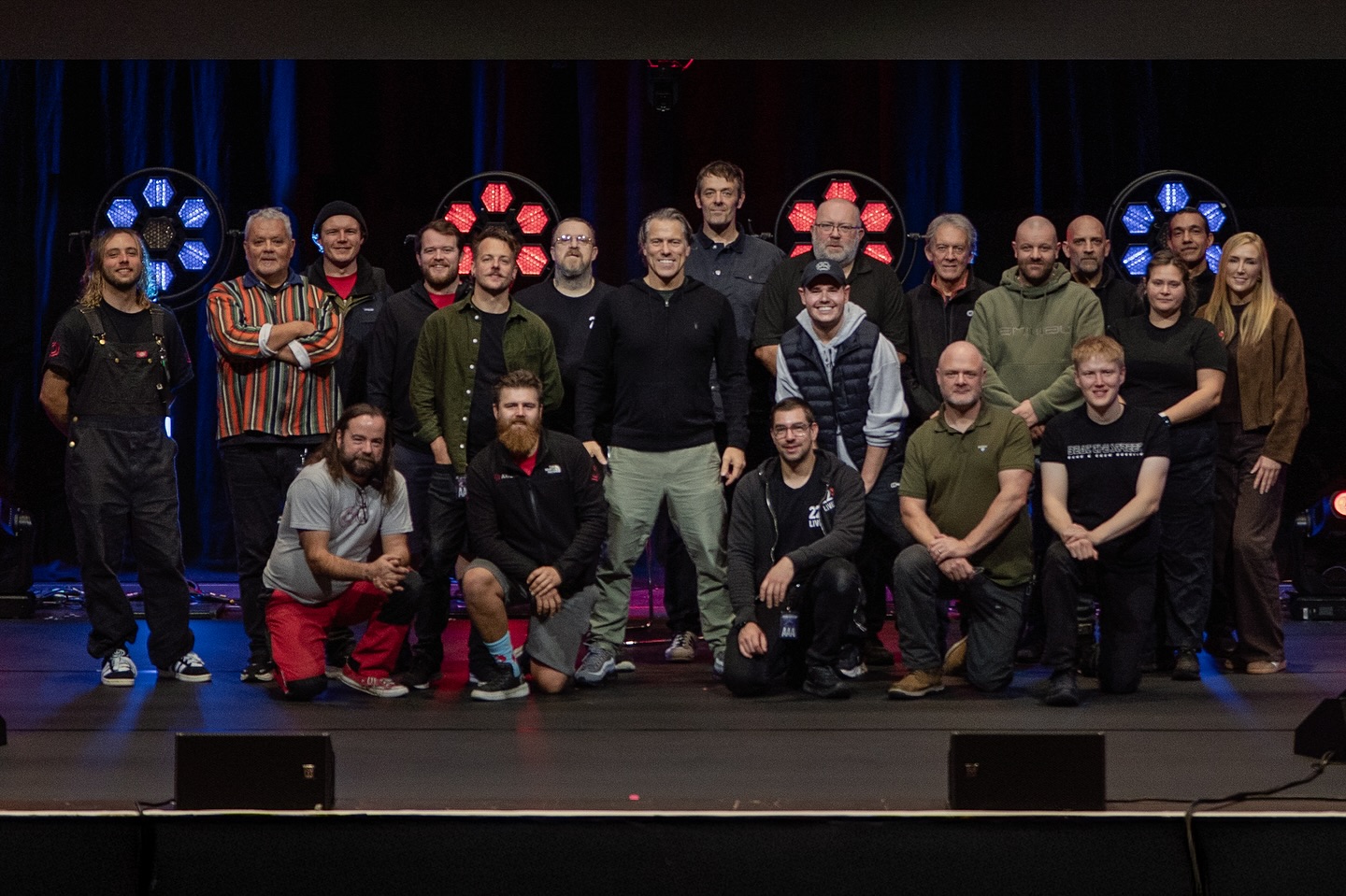 Got most of the crew together for a photo……. they have all been