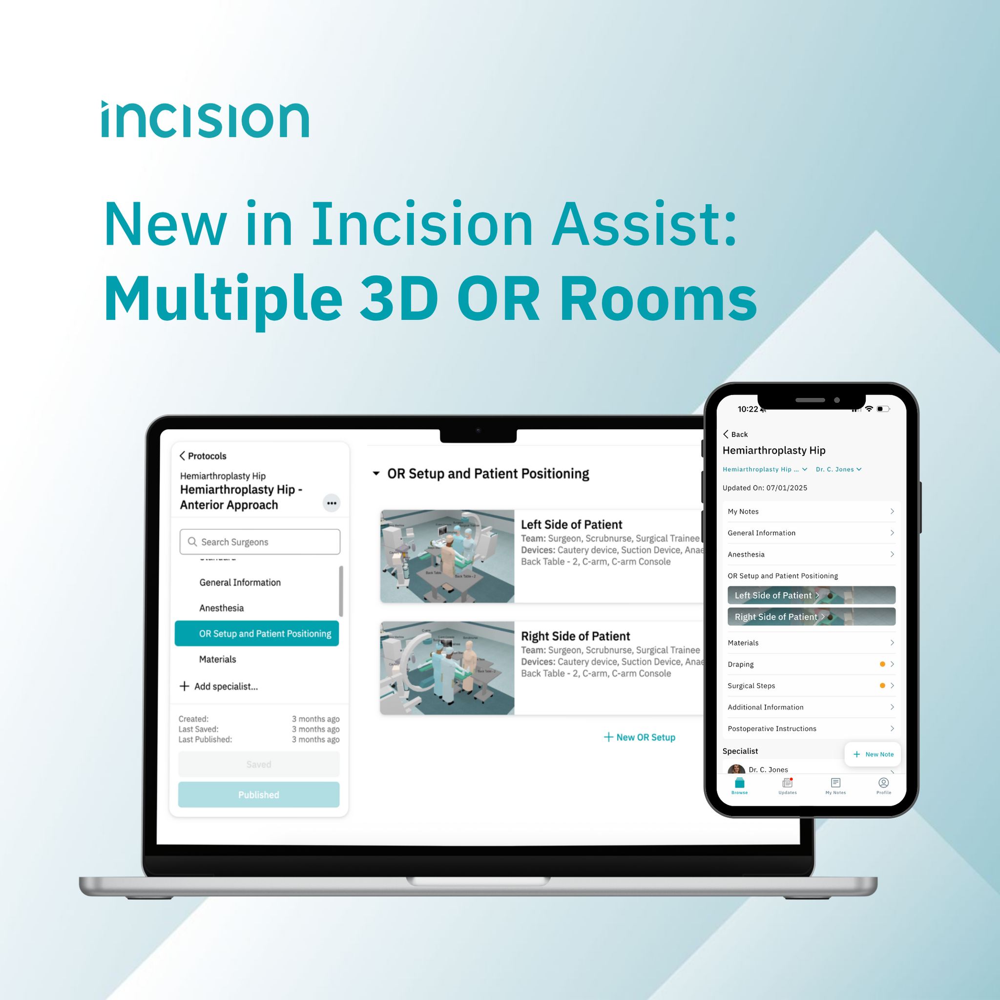 Incision - 🆕 New in Incision Assist: Multiple 3D OR Rooms... | Facebook