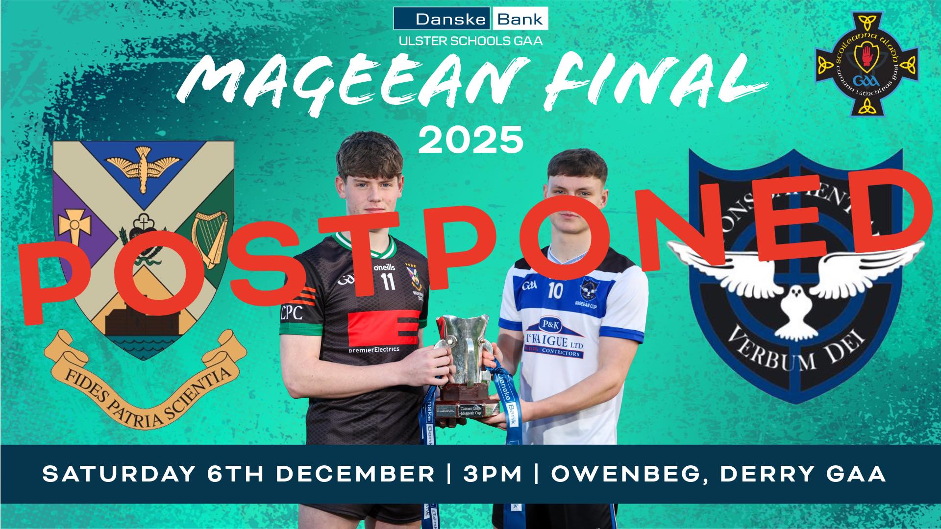 Ulster - LATEST UPDATE ⬇️ The Danske Bank UK Mageean Cup Final will NOT ...