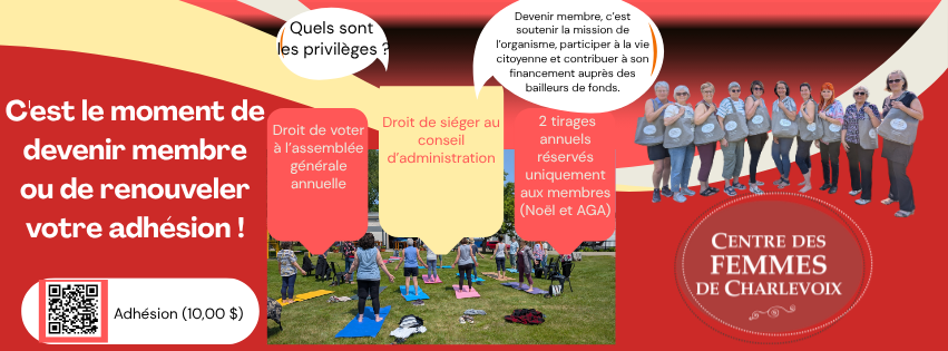 Centre des Femmes de Charlevoix | Baie-Saint-Paul QC