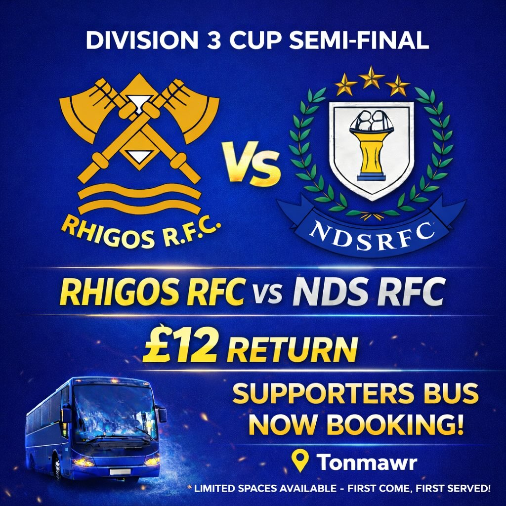 🚍 SUPPORTERS BUS TO TONMAWR 🚍 🏆... - New Dock Stars RFC | Facebook
