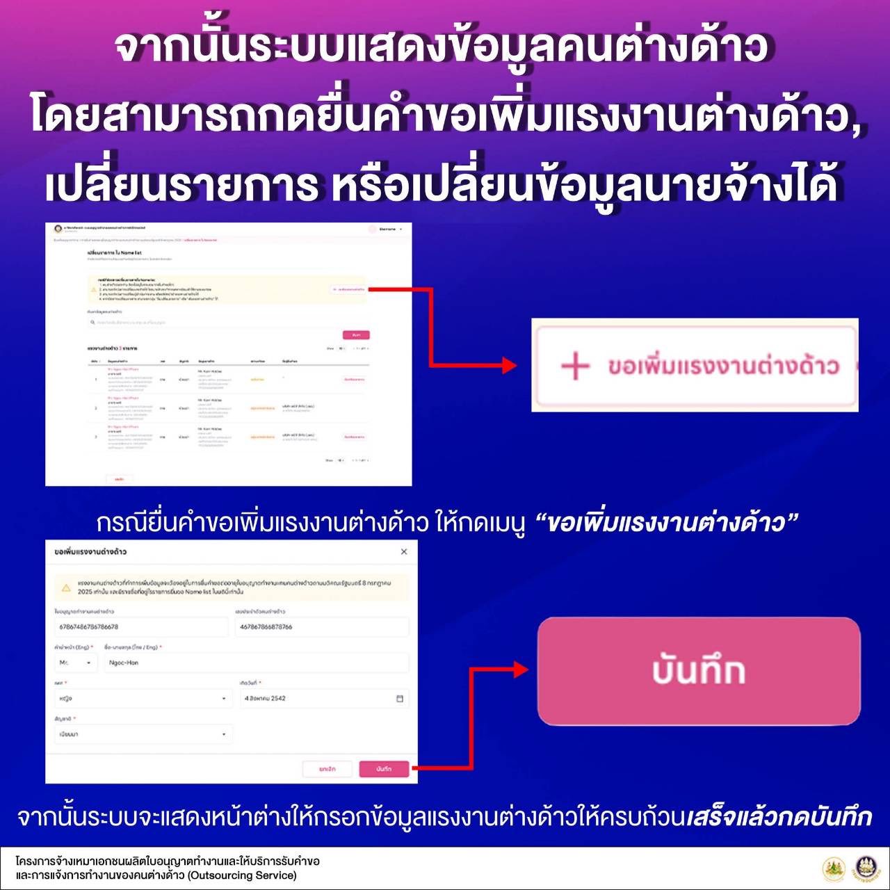 กลุ่มนายจ้างที่ใช้แรงงานต่างด้าว : โครงการนายจ้างสีขาวฯ - 🐷🐷เอกสารแจ้ง ...