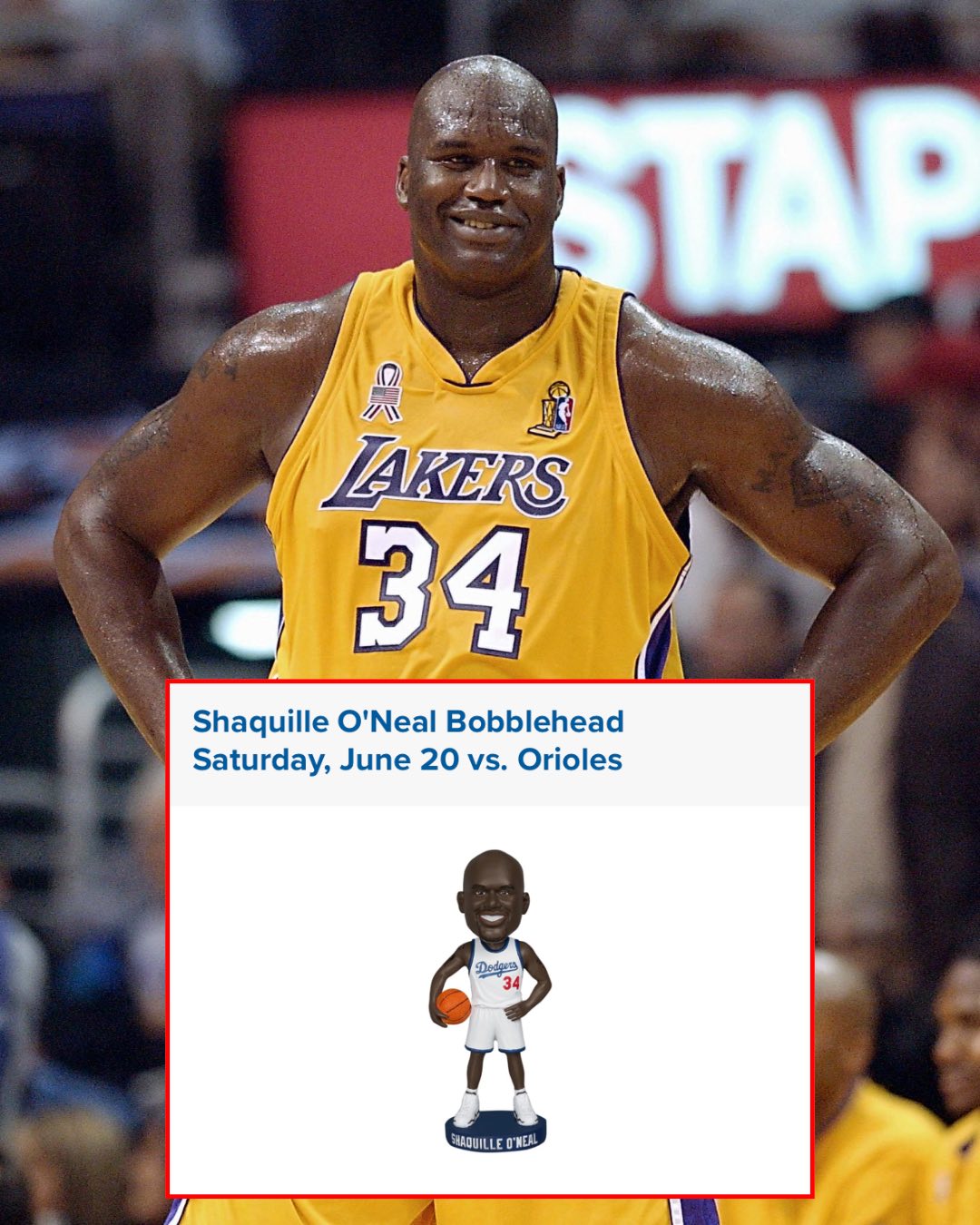The Big Diesel, literally. Wear your favorite Shaquille O' Neal or