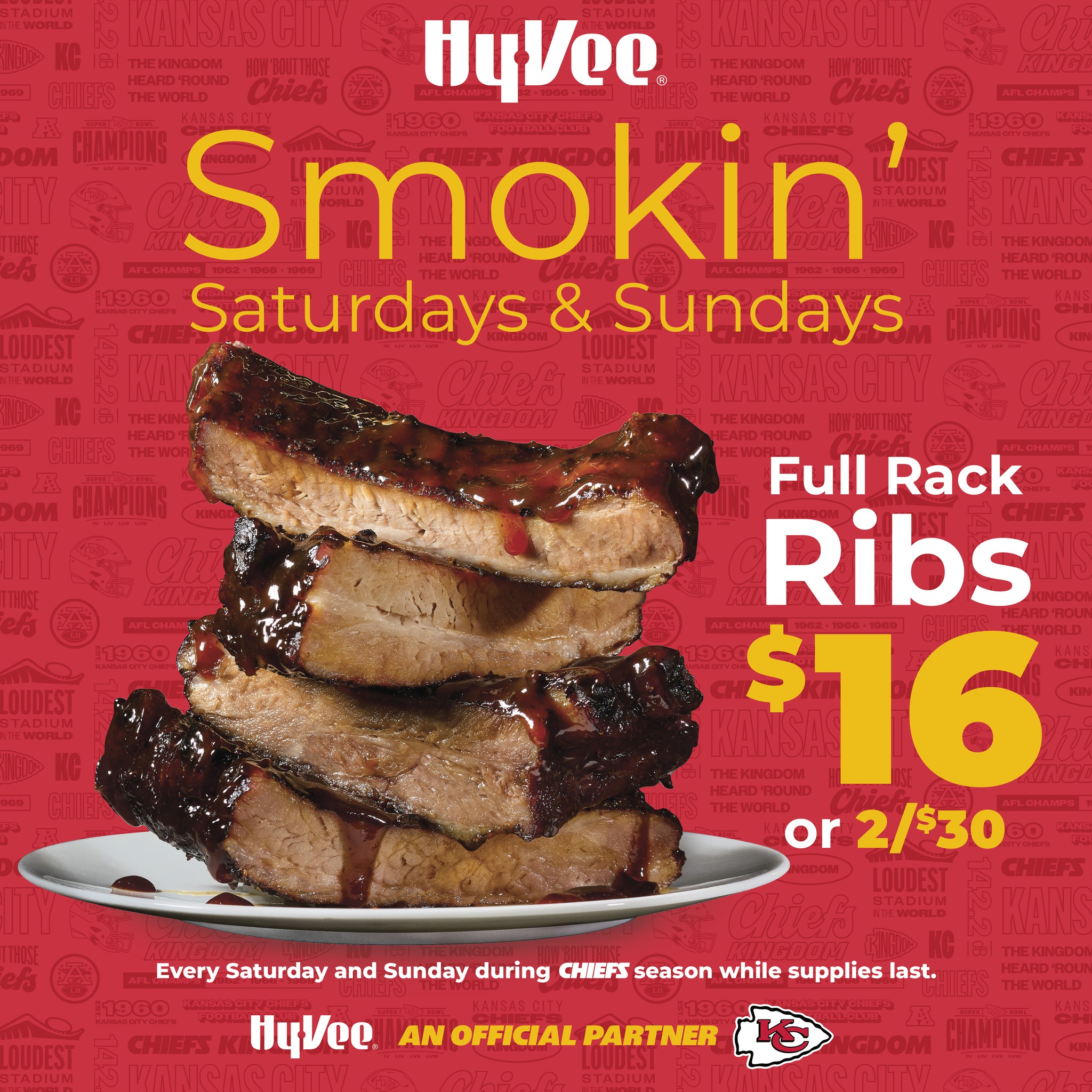 Hy-Vee - Get a smokin' hot deal on fresh smoked ribs every... | Facebook