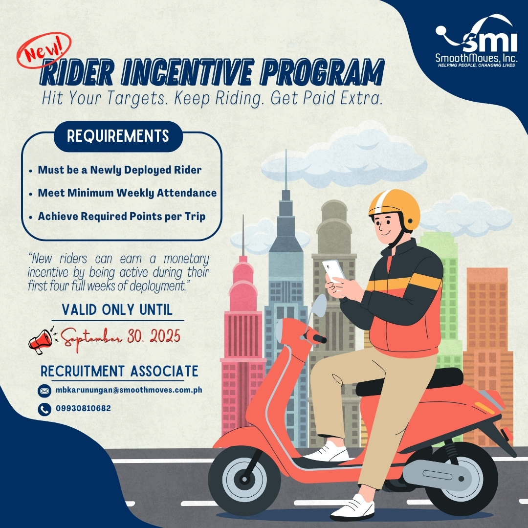 SmoothMoves, - Huge Announcement We have a rider incentive program ...
