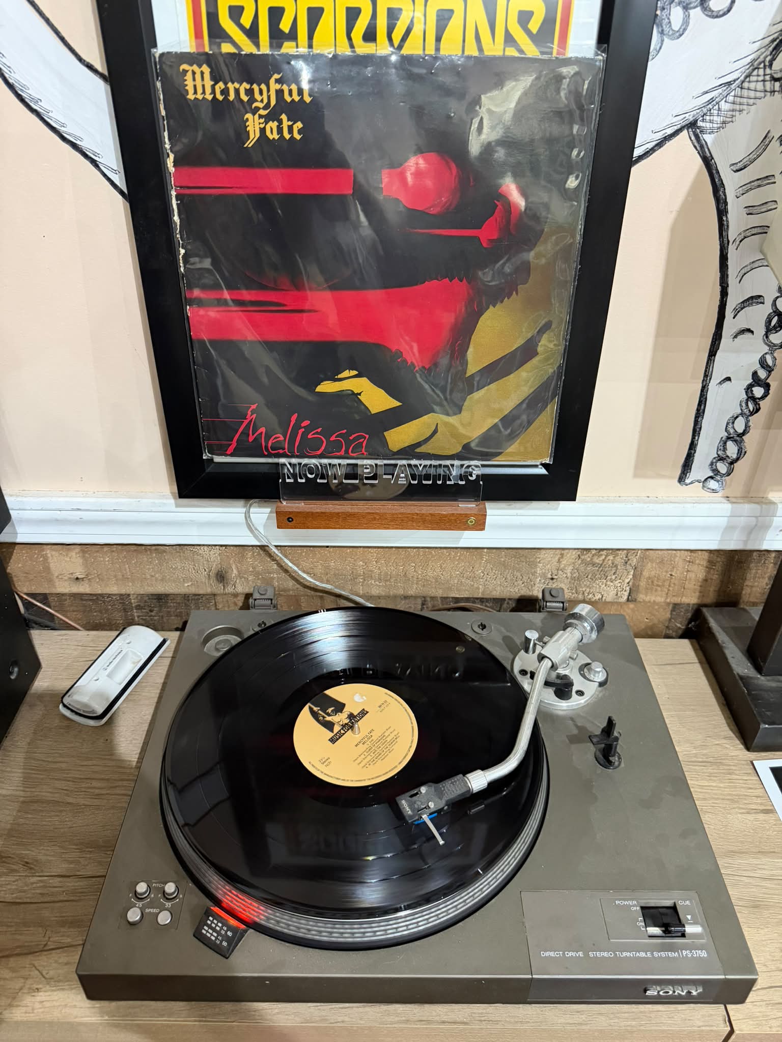 Merciful Fate's Melissa album on vinyl