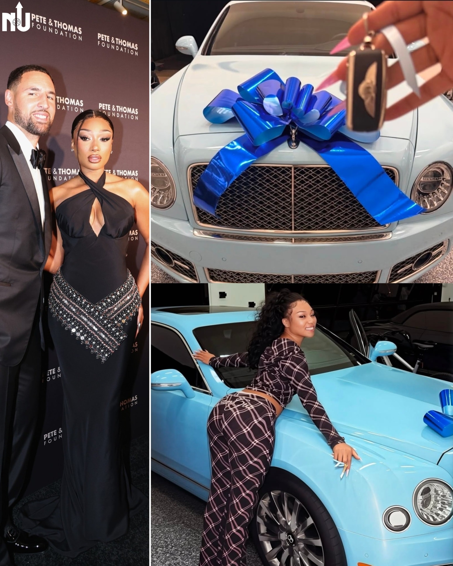 NBA - Klay Thompson gifted Megan Thee Stallion a Bentley for her ...