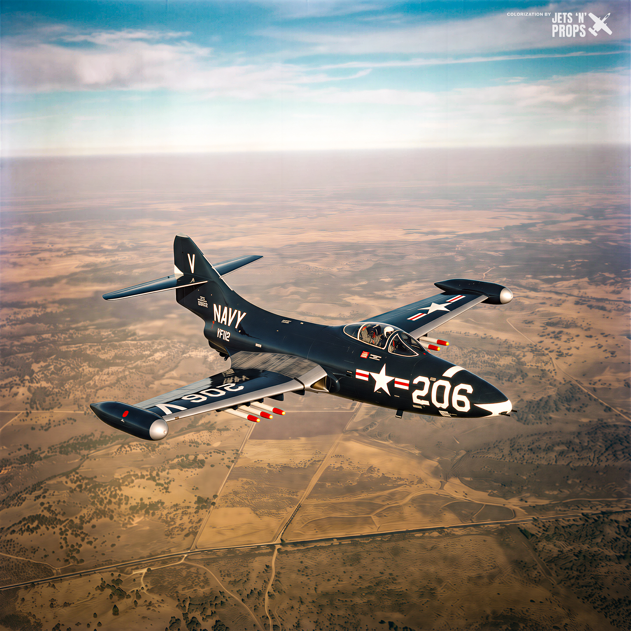 The Grumman F9F-2 Panther was one of the U.S. Navy's most