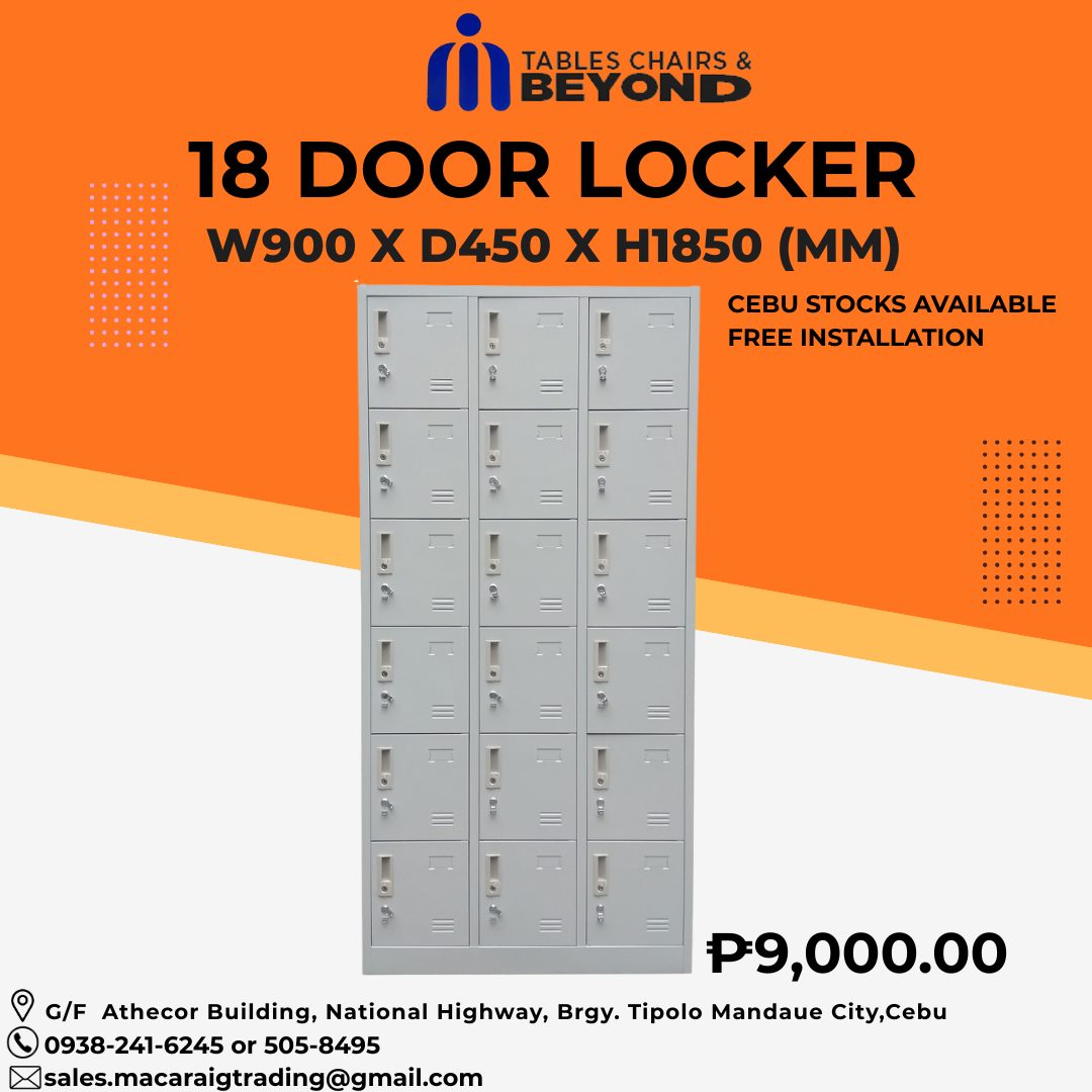 Tables - We are offering our 18-Door Steel Locker—the perfect storage ...