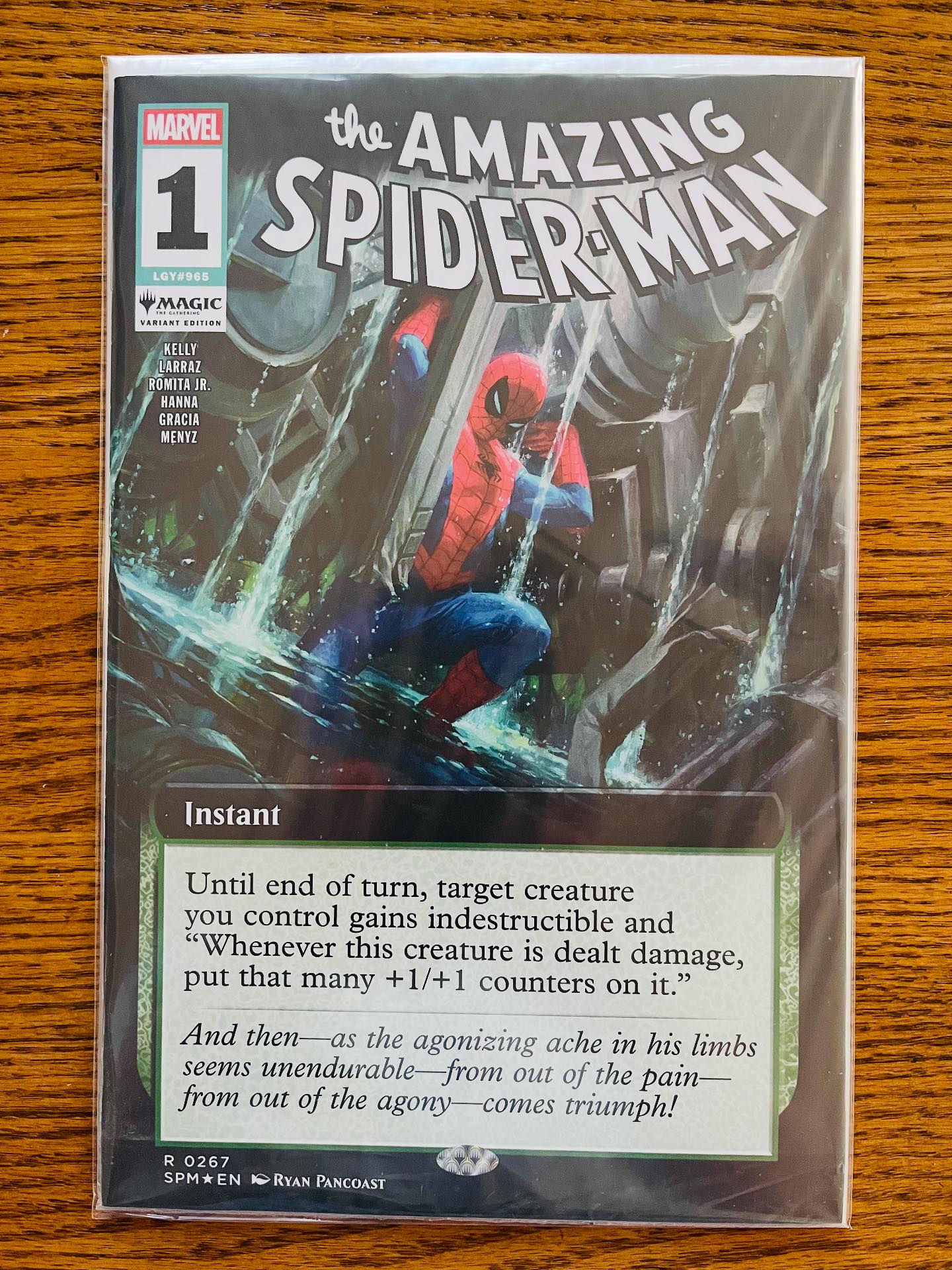 1 of 1 spider man card mtg AMAZING SPIDER-MAN #1 PRIZE VAR (11/01/2025)  Mushyhead Comics Sacrifice Spectacular Spider Our #spiderman previews have begun!