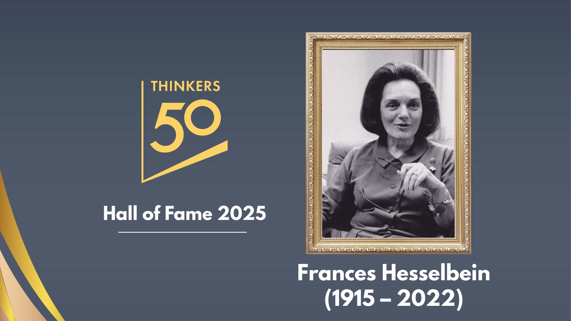 In honour of the remarkable legacy of Frances Hesselbein (1915