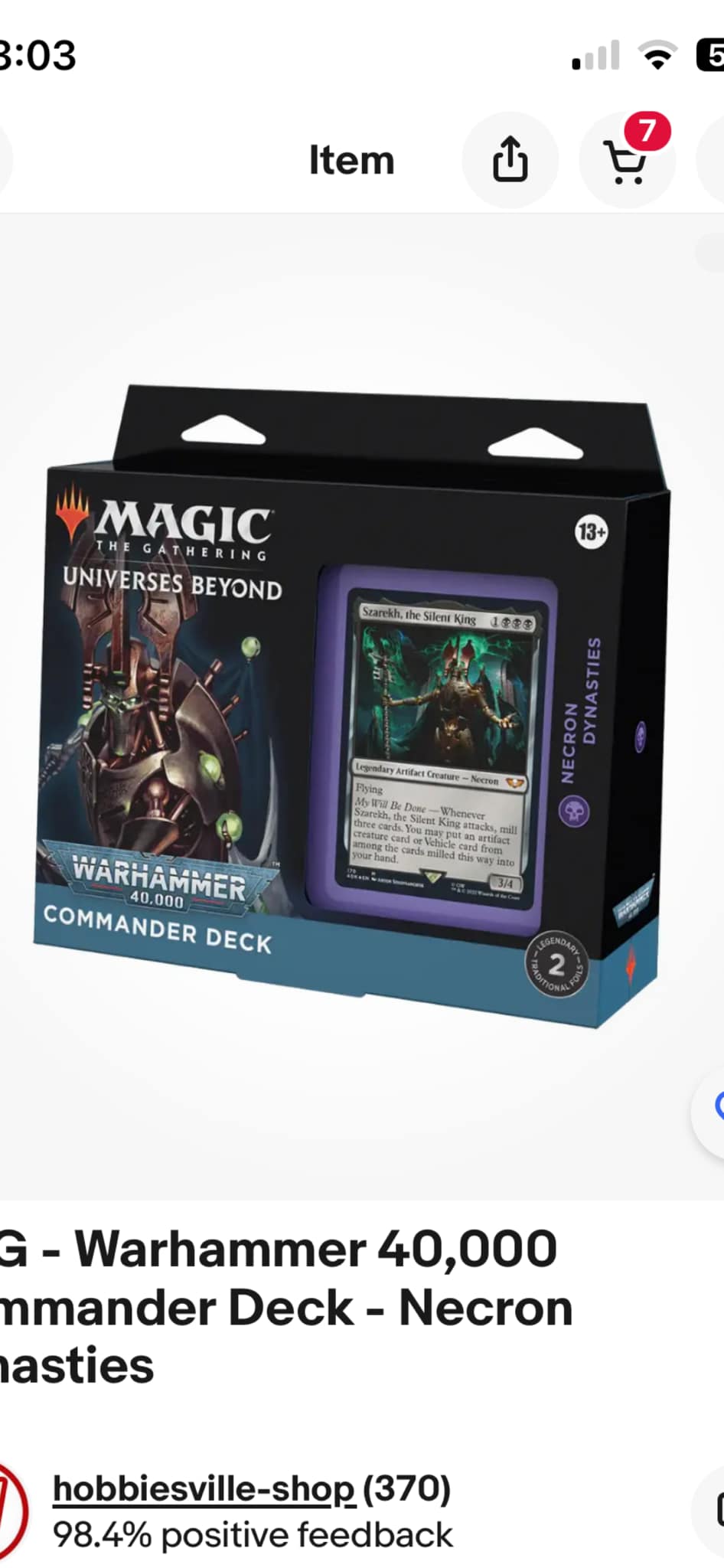 mtg universes beyond - warhammer 40k commander deck Magic The Gathering Tyranid Swarm Each deck comes with 1 Surge Foil Display Commander Mtg Tyranid Swarm Upgrade Tyranid