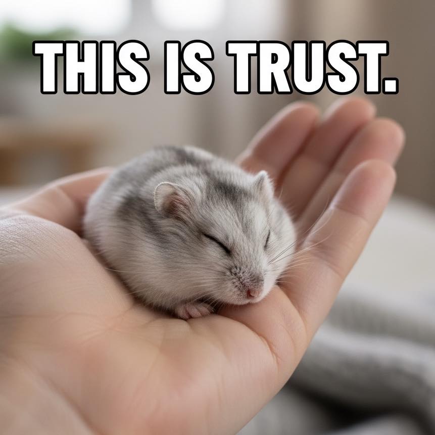 Hamstars - Definition of trust, cosy & love all in one… 🐹🧡... | Facebook