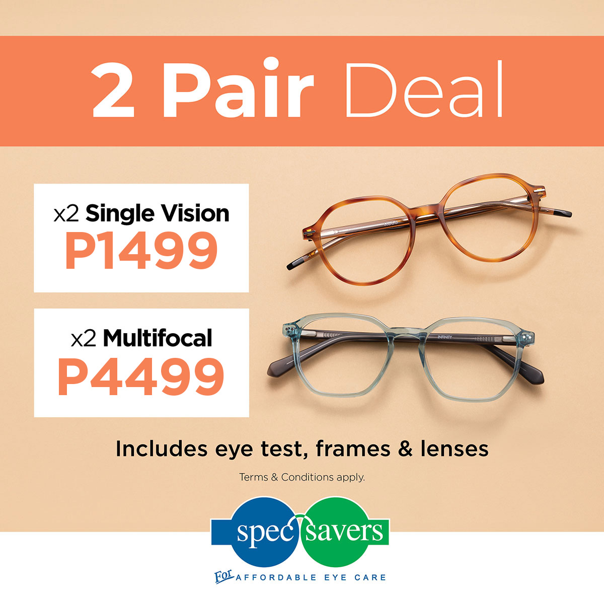Spec-Savers - 2 Pairs from just P1190! Book your eye exam today and get ...