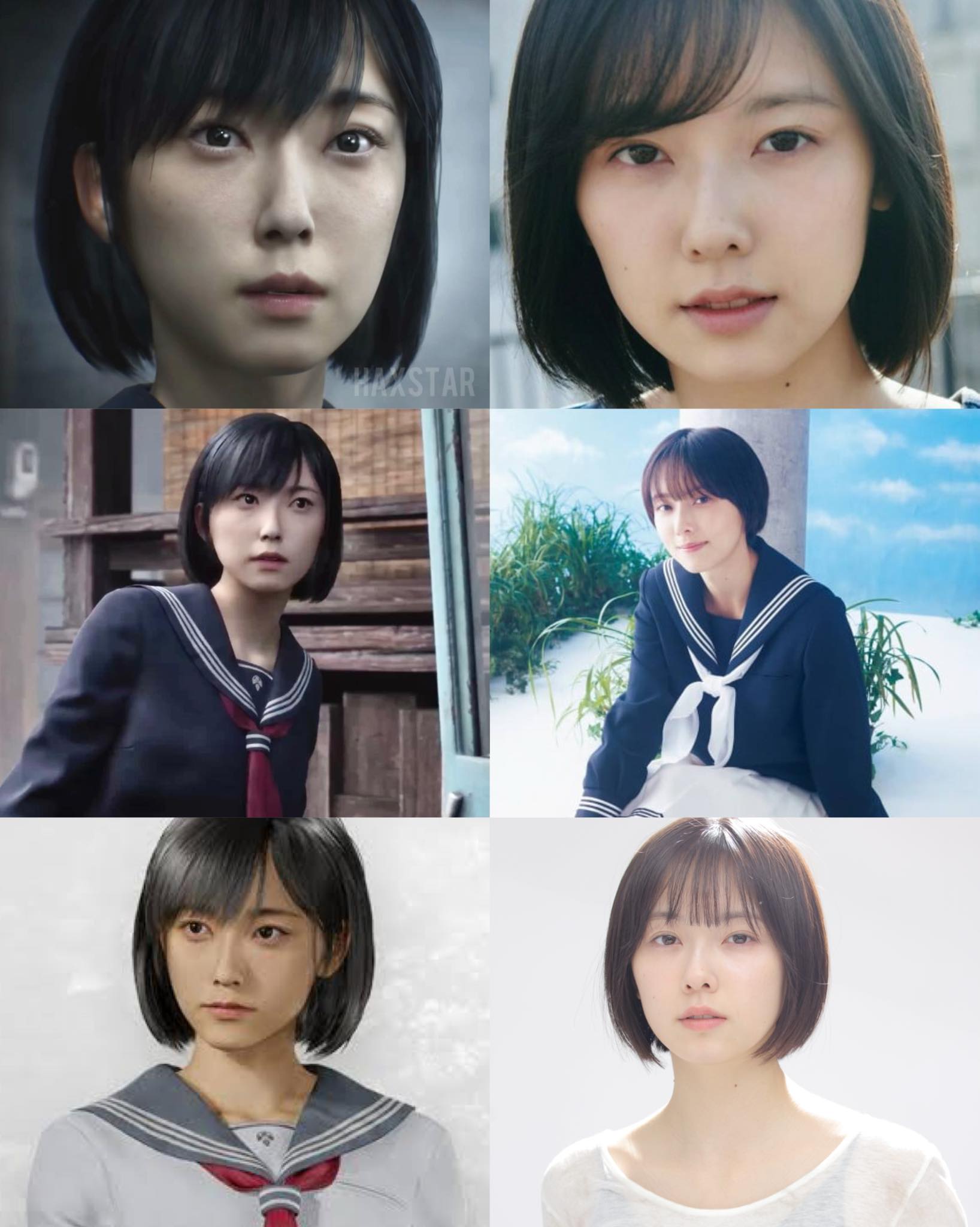 HaXstar - Silent Hill f 😍 Female Face Models vs Characters | Facebook