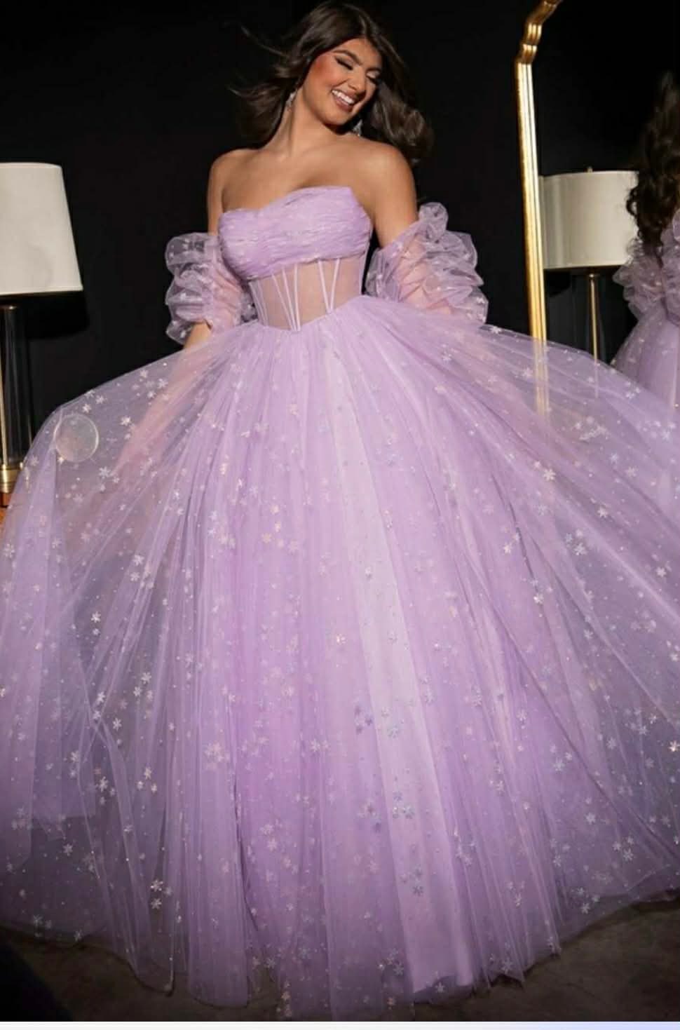 pink 2 piece dress Blush Organza Two Prom Dresses Removable Puffed Sleeve Cros – Viniodress Size:8US/40FR/12UK Chiffon 3 Shoes for Grey Dress sale: April 2025