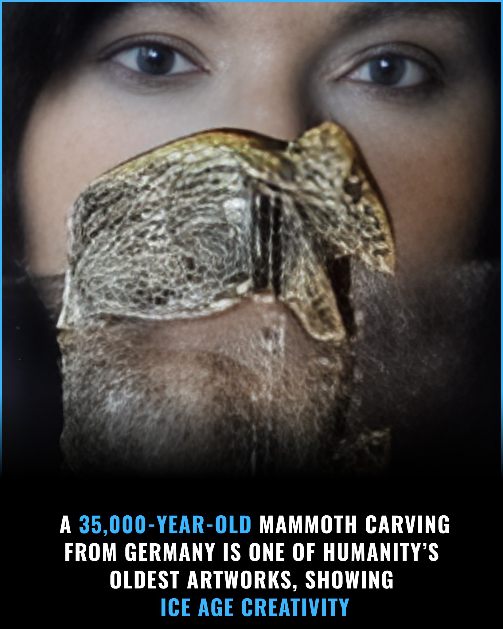 Historical - A tiny mammoth carving discovered in southern Germany ...