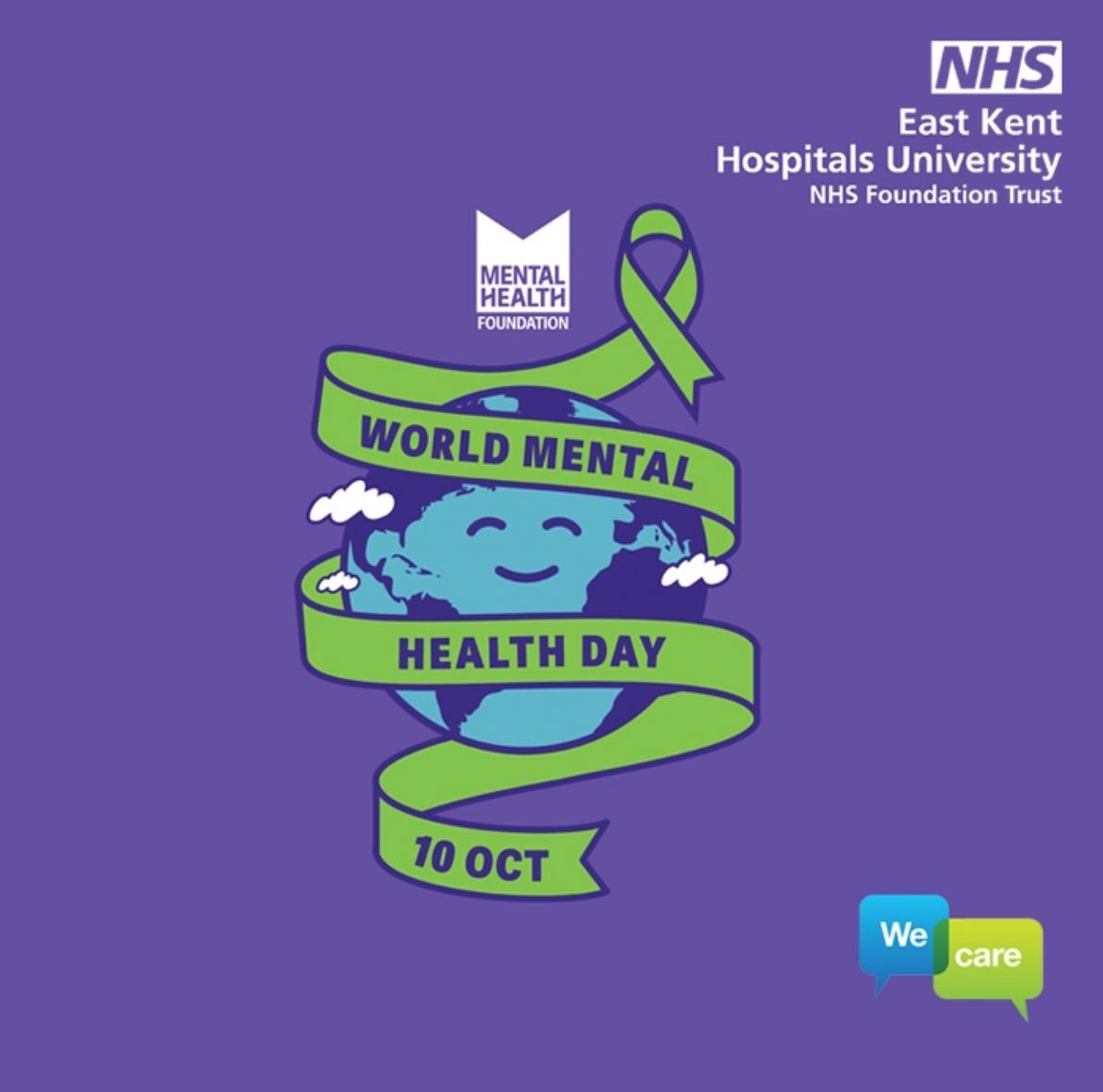 East - Today is World Mental Health Day. Please remember that anyone ...