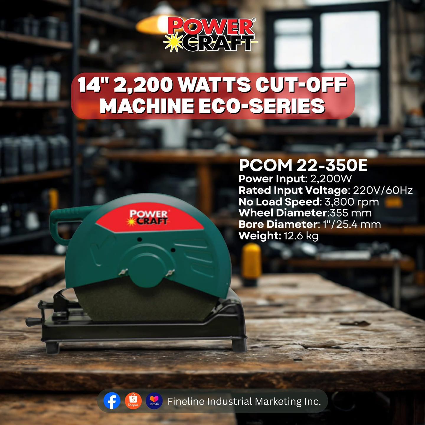 The Power Craft 14” 2,200W... - FG Home Builders - Sto Tomas | Facebook
