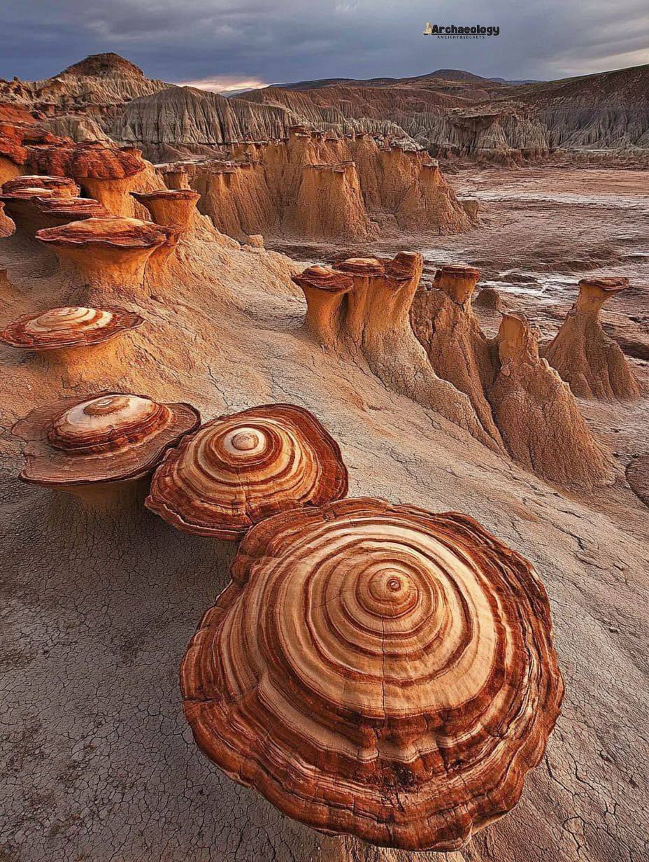 The badlands of New Mexico have an otherworldly landscape