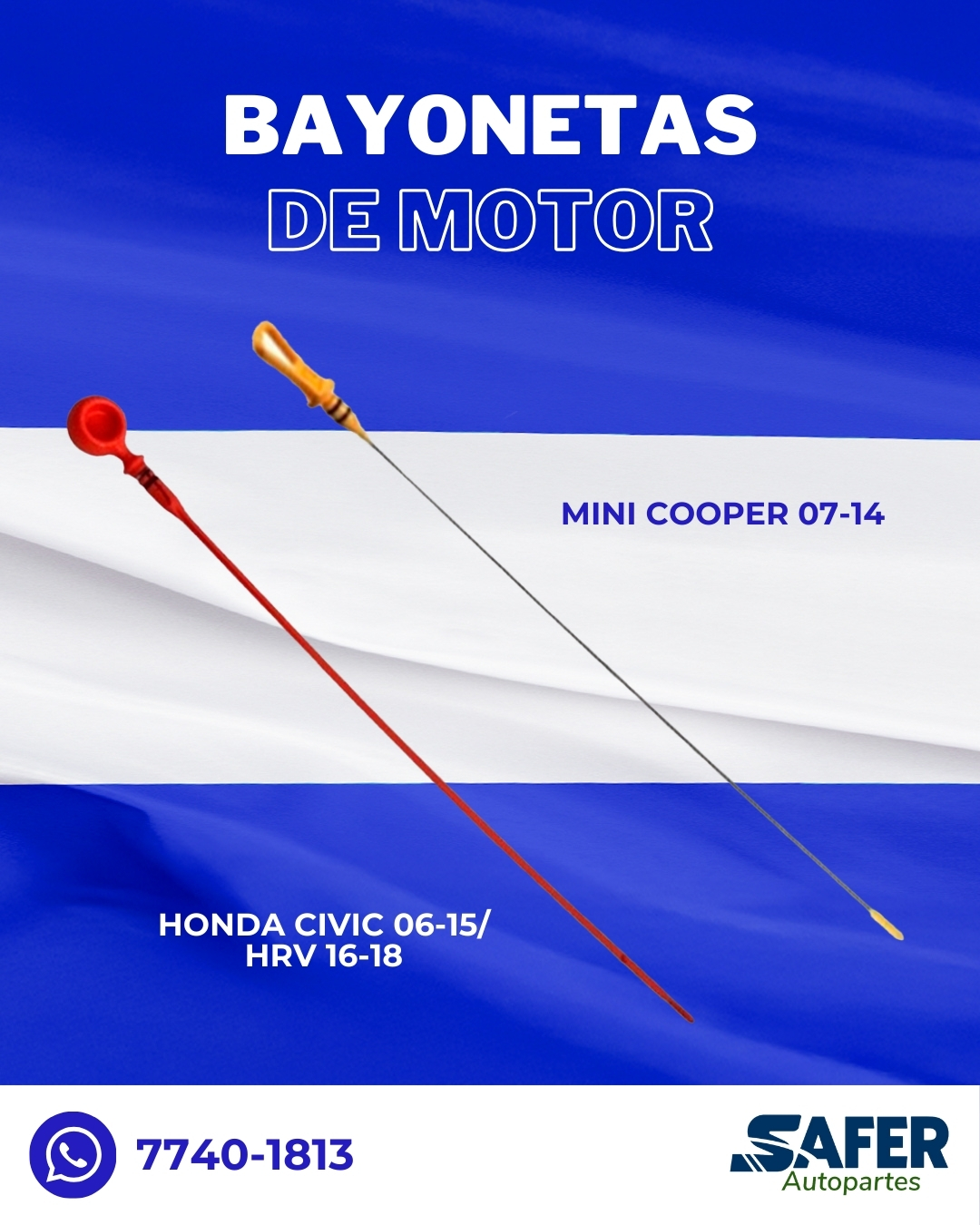Repuestos - 🛢️ La bayoneta de motor es indispensable para medir el ...