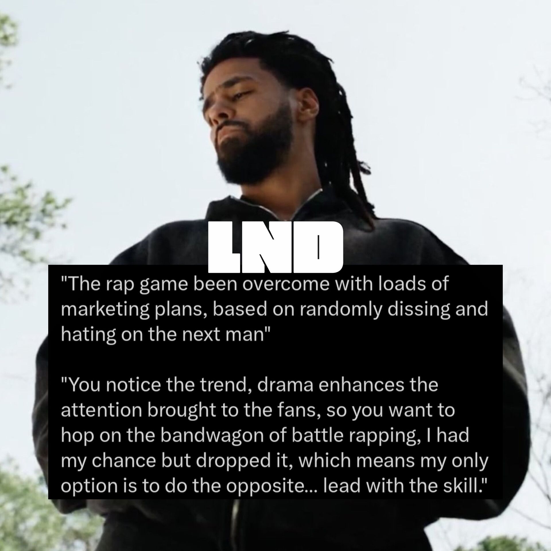 Live - J. Cole Says Rappers are now Using Beef and Drama to Sell their ...