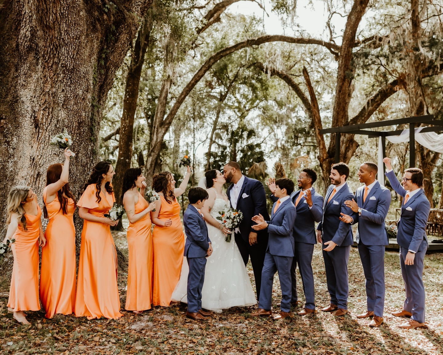 bright summer bridesmaid dresses Spring is here and is coming and I'm so ready for all the and colorful 💐😍 #floridaweddingphotographer #tampaweddings #bridetobe #bridemaiddresses DRESSES SALE Dusty Blue Bodycon Round Color:Blue Heaven Bengaline Best cheap price for