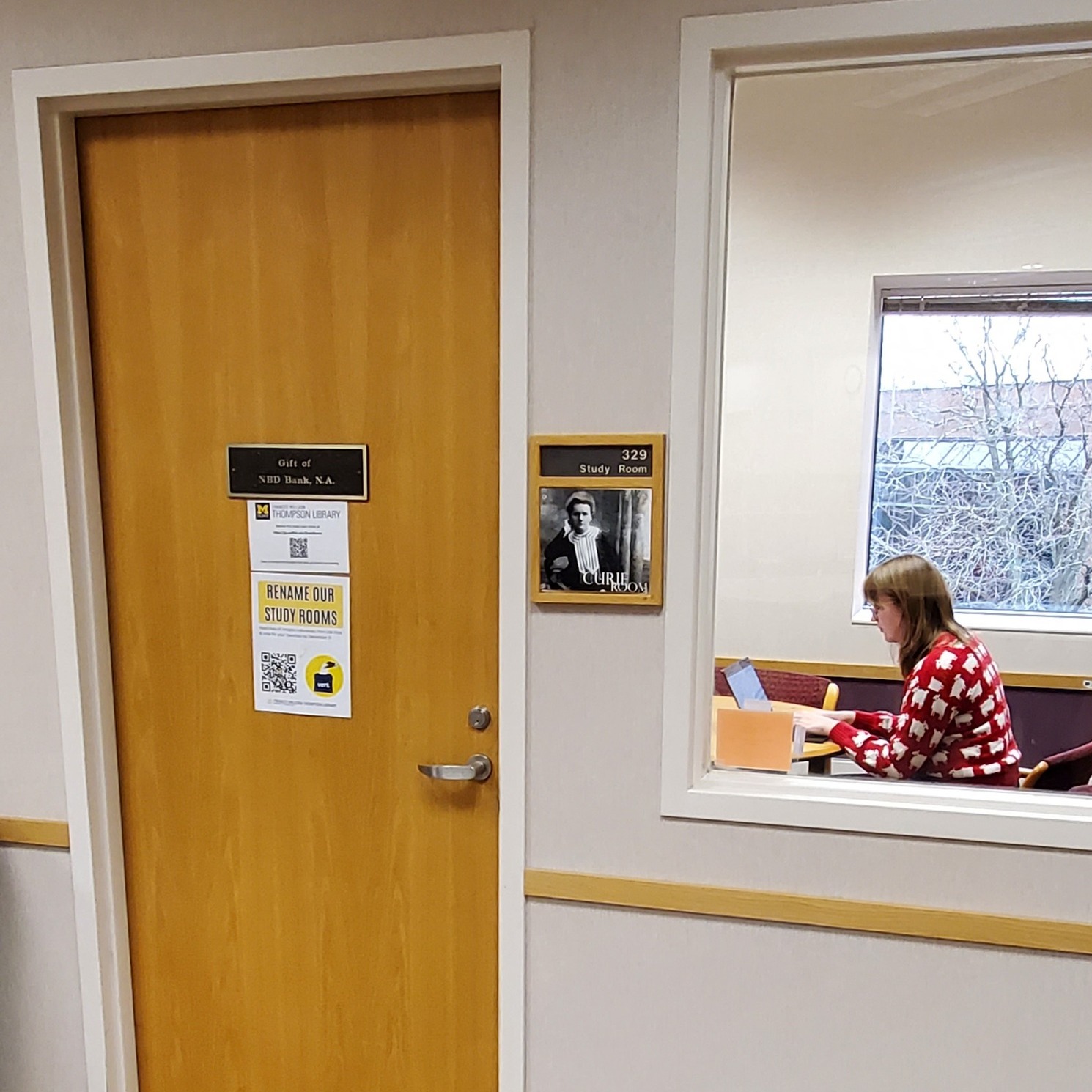 Frances - We're renaming our study rooms to honor individuals with ...