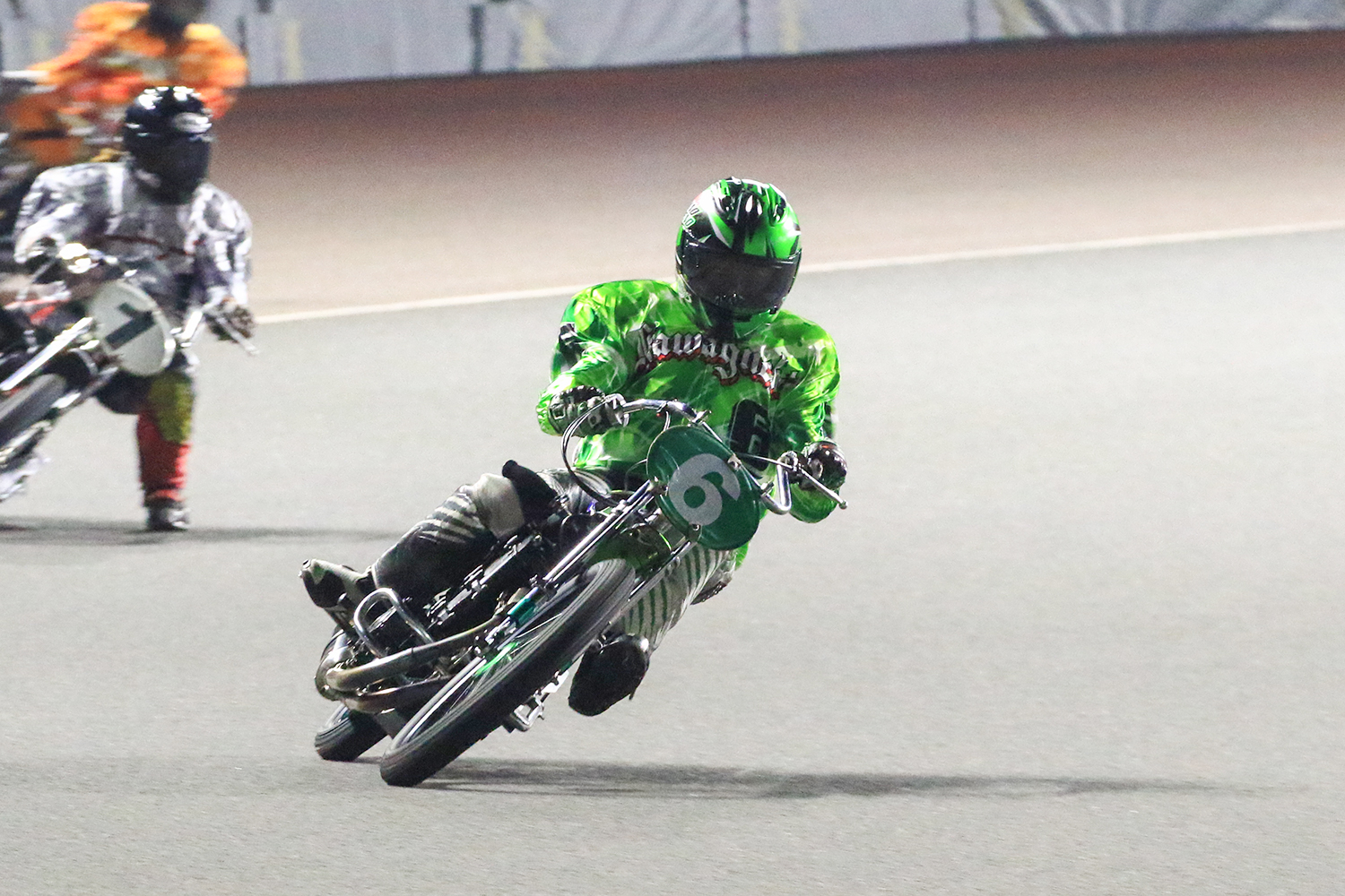バイク オートレース 池浦一博選手 ヘルメット