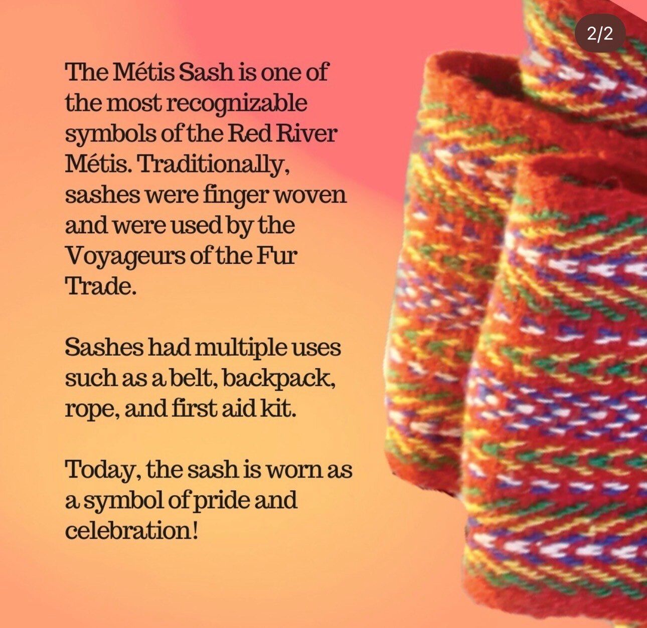 Full - The Métis Sash The Métis Sash is one of the most recognizable ...