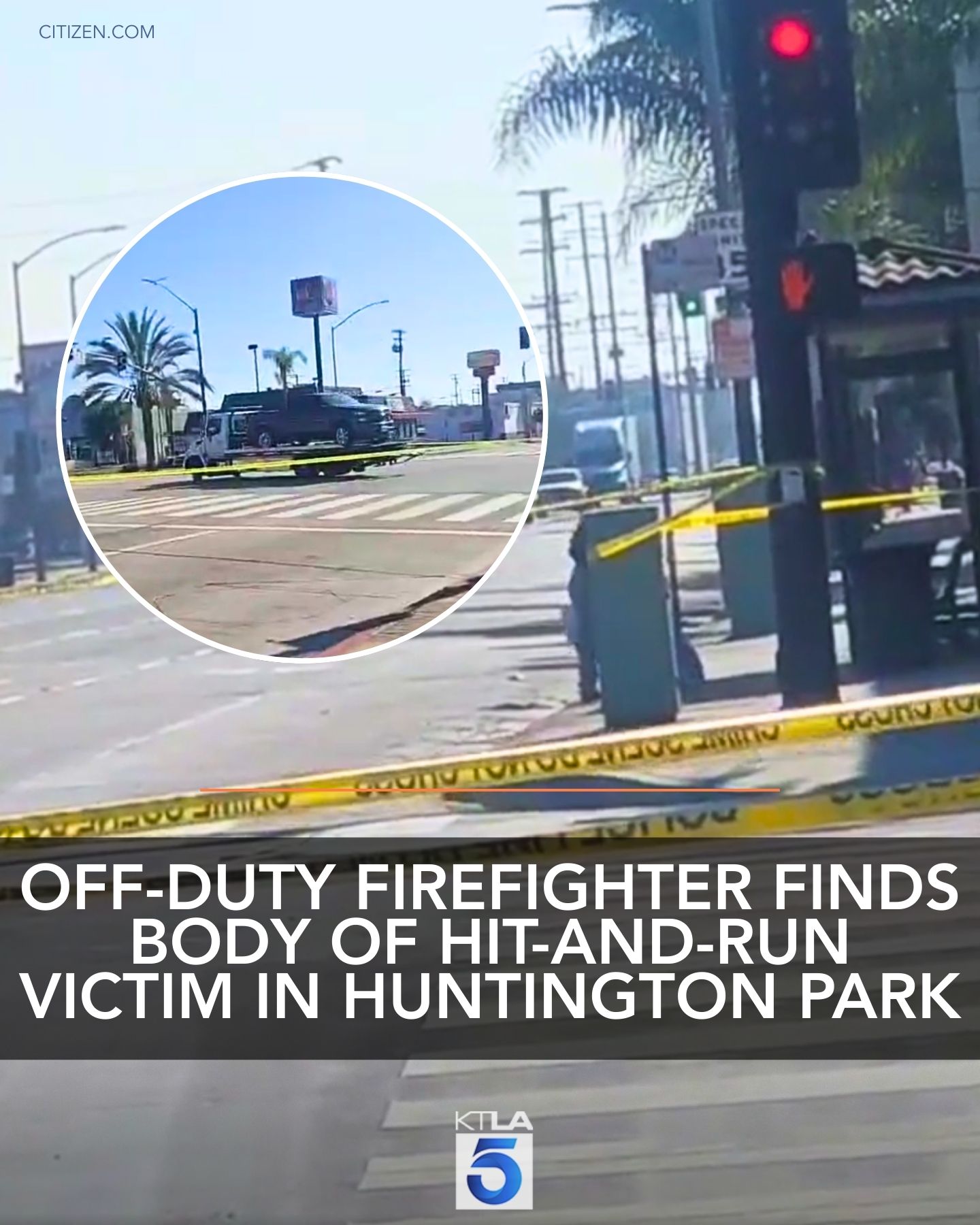 KTLA - A large intersection in Huntington Park was closed off on Sunday ...