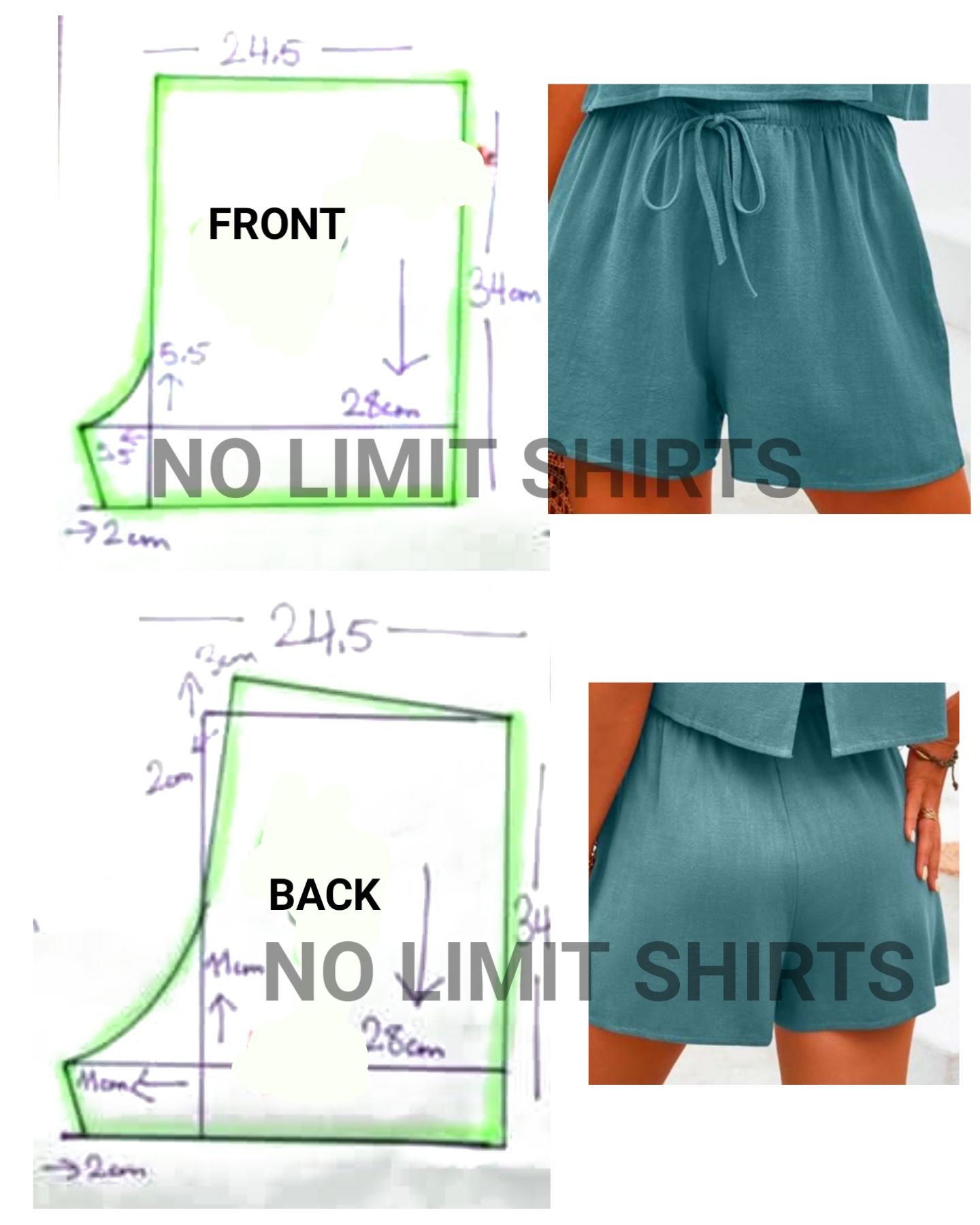 Remeya - Elastic Waist Short For Women Size M/S #fblifestyle | Facebook