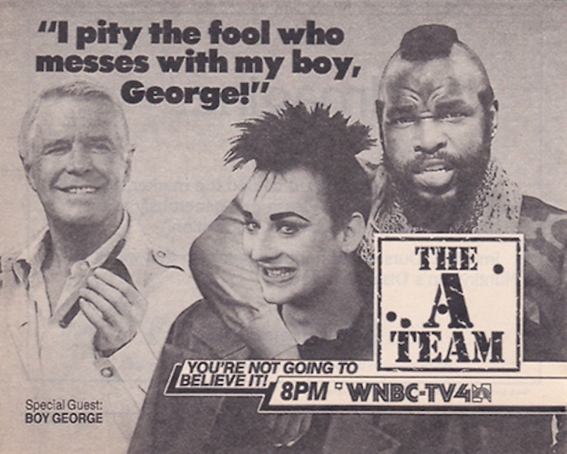 Classic - 40 years ago today, February 11, 1986, Boy George guest ...
