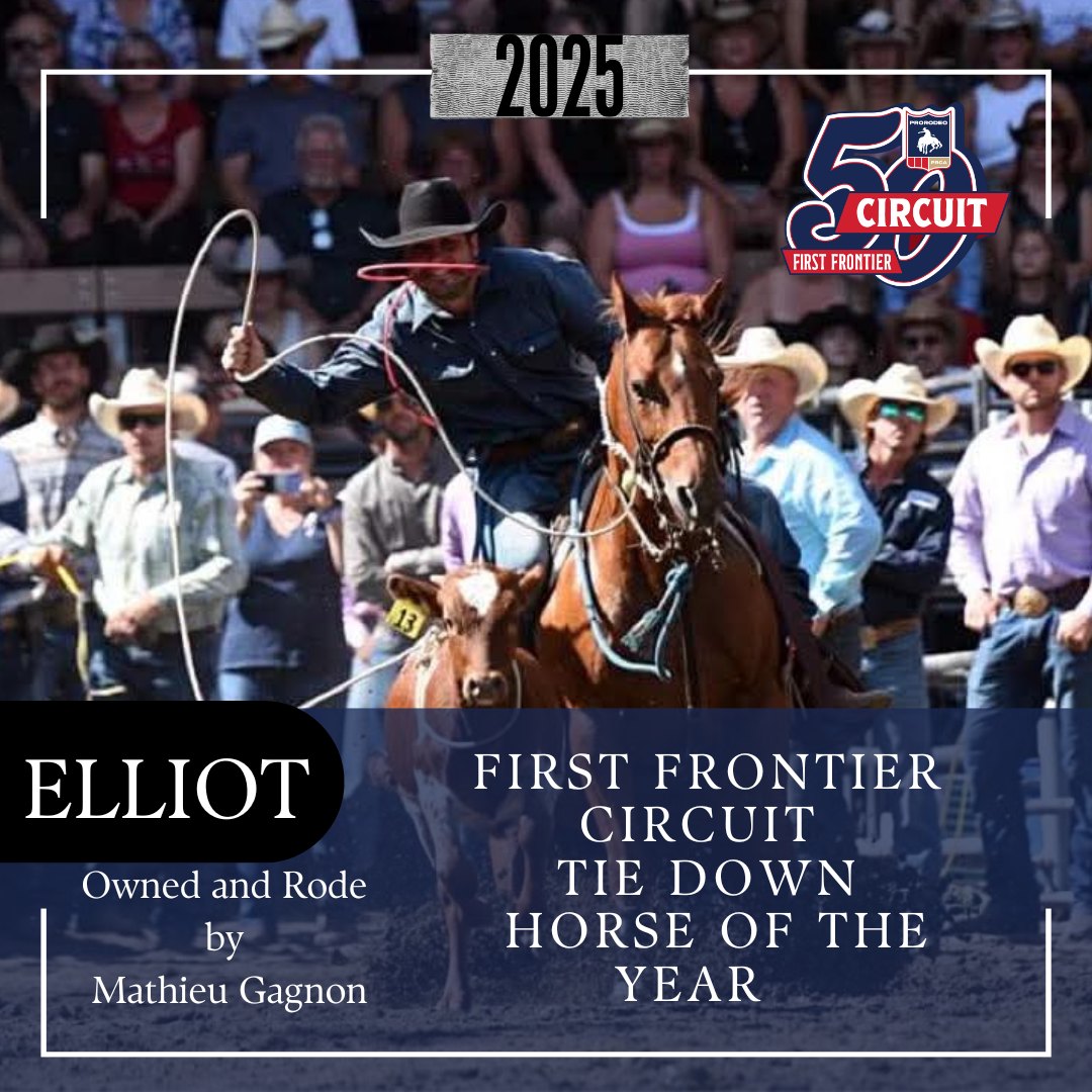 🇨🇦 Tie-Down Horse of the Year 🏆... - First Frontier Circuit | Facebook